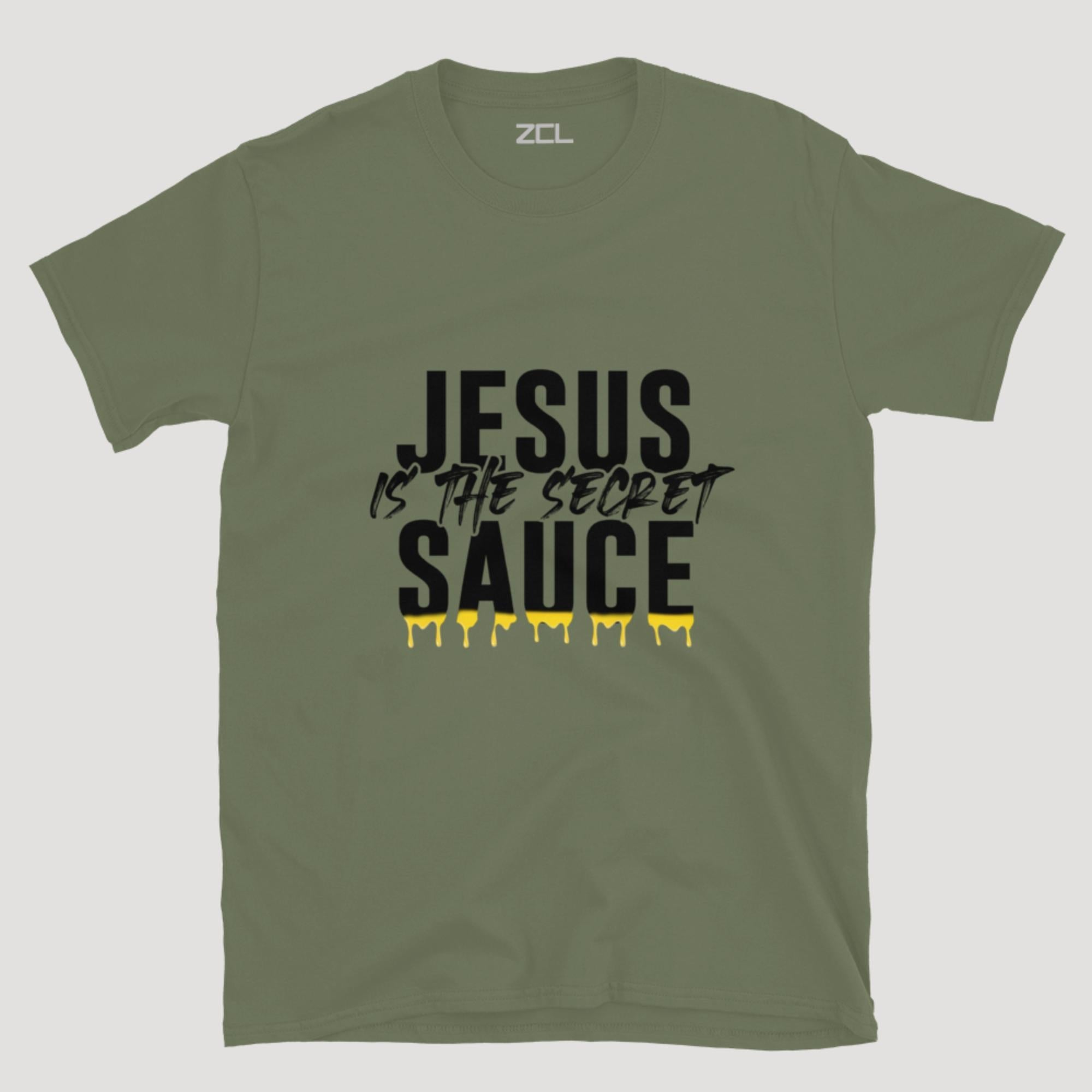Jesus Is The Secret Sauce Tee (Black Logo)