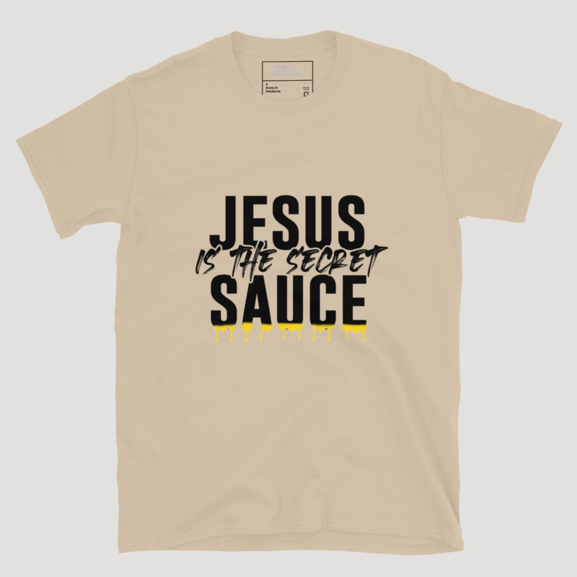 Jesus Is The Secret Sauce Tee (Black Logo)