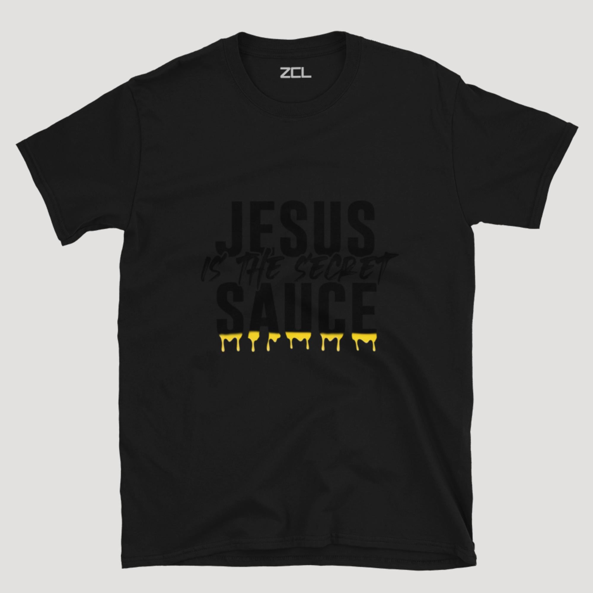 Jesus Is The Secret Sauce Tee (Black Logo)
