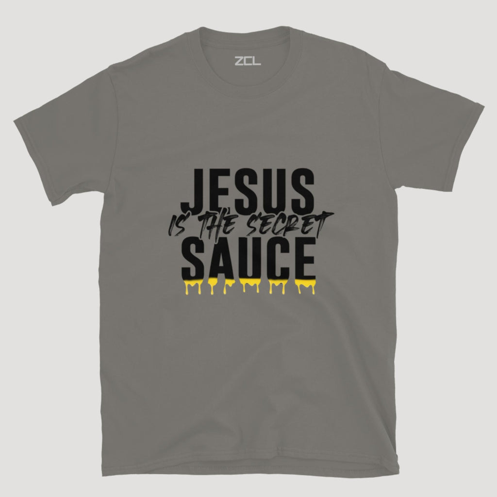 Jesus Is The Secret Sauce Tee (Black Logo)