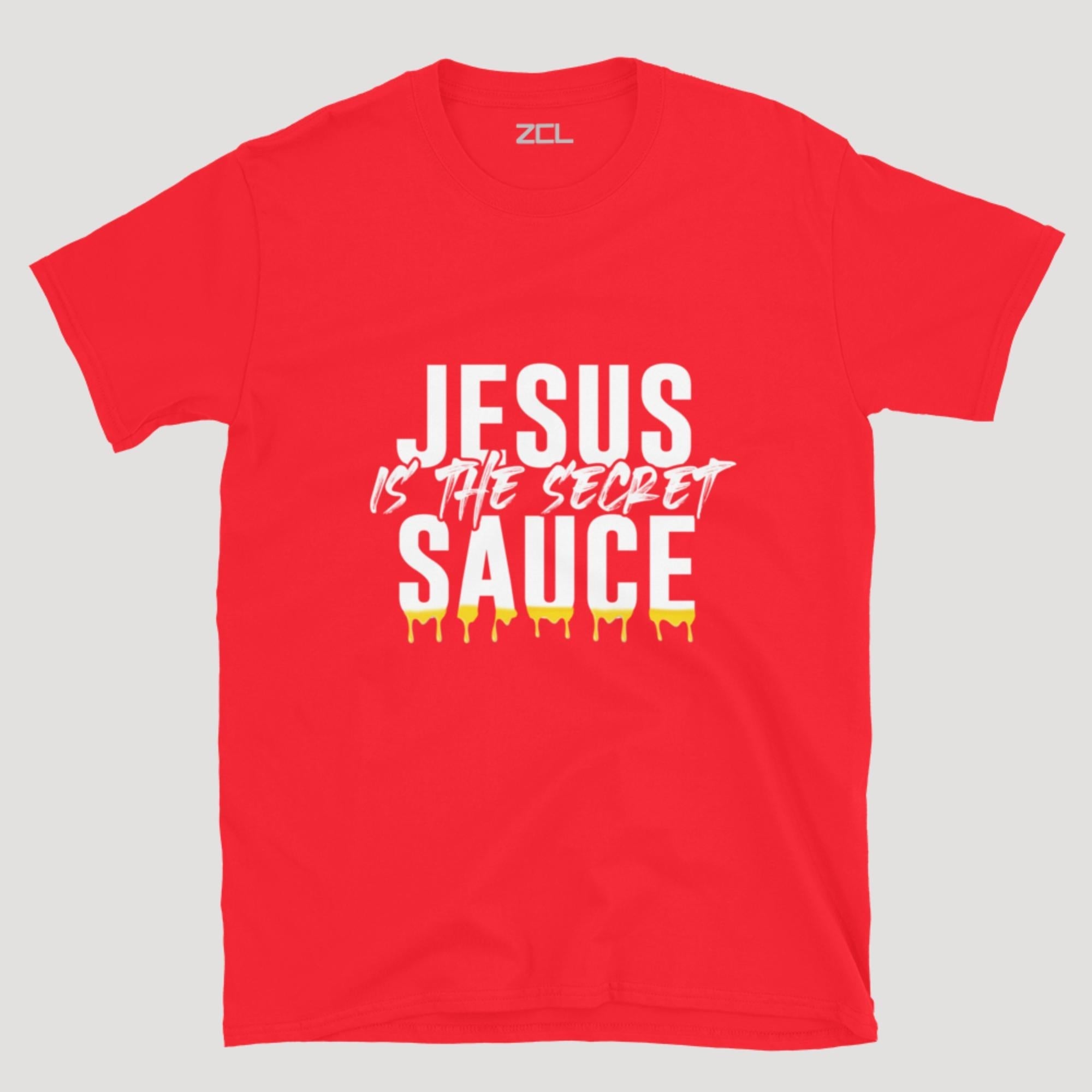 Jesus Is The Secret Sauce Tee (White Logo)