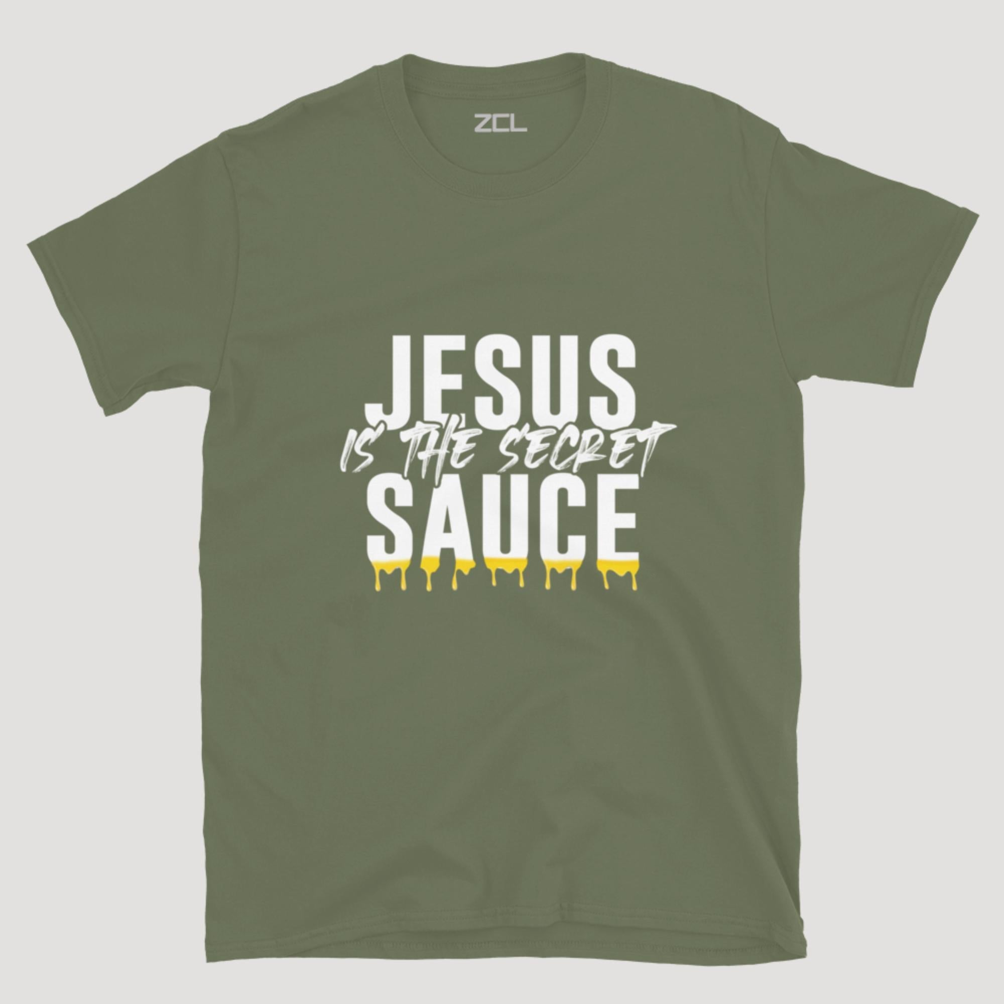 Jesus Is The Secret Sauce Tee (White Logo)