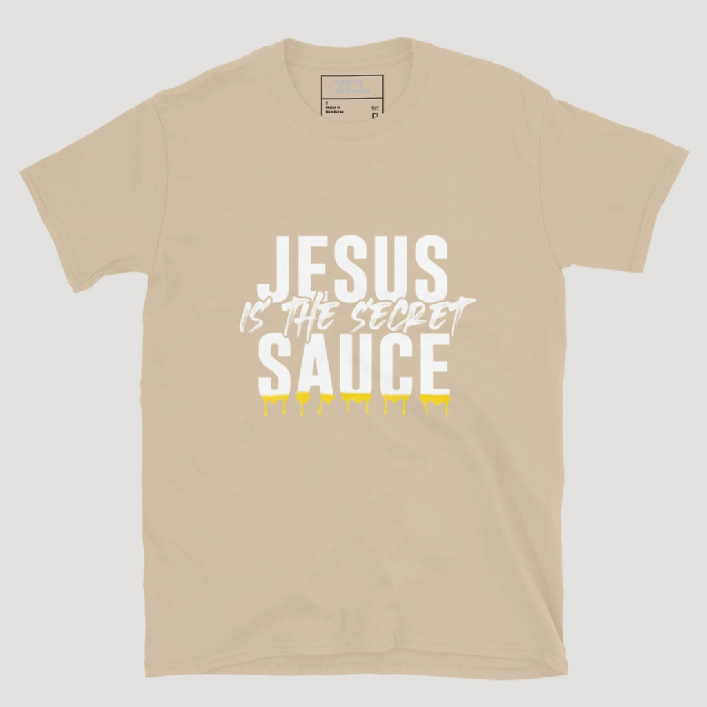 Jesus Is The Secret Sauce Tee (White Logo)