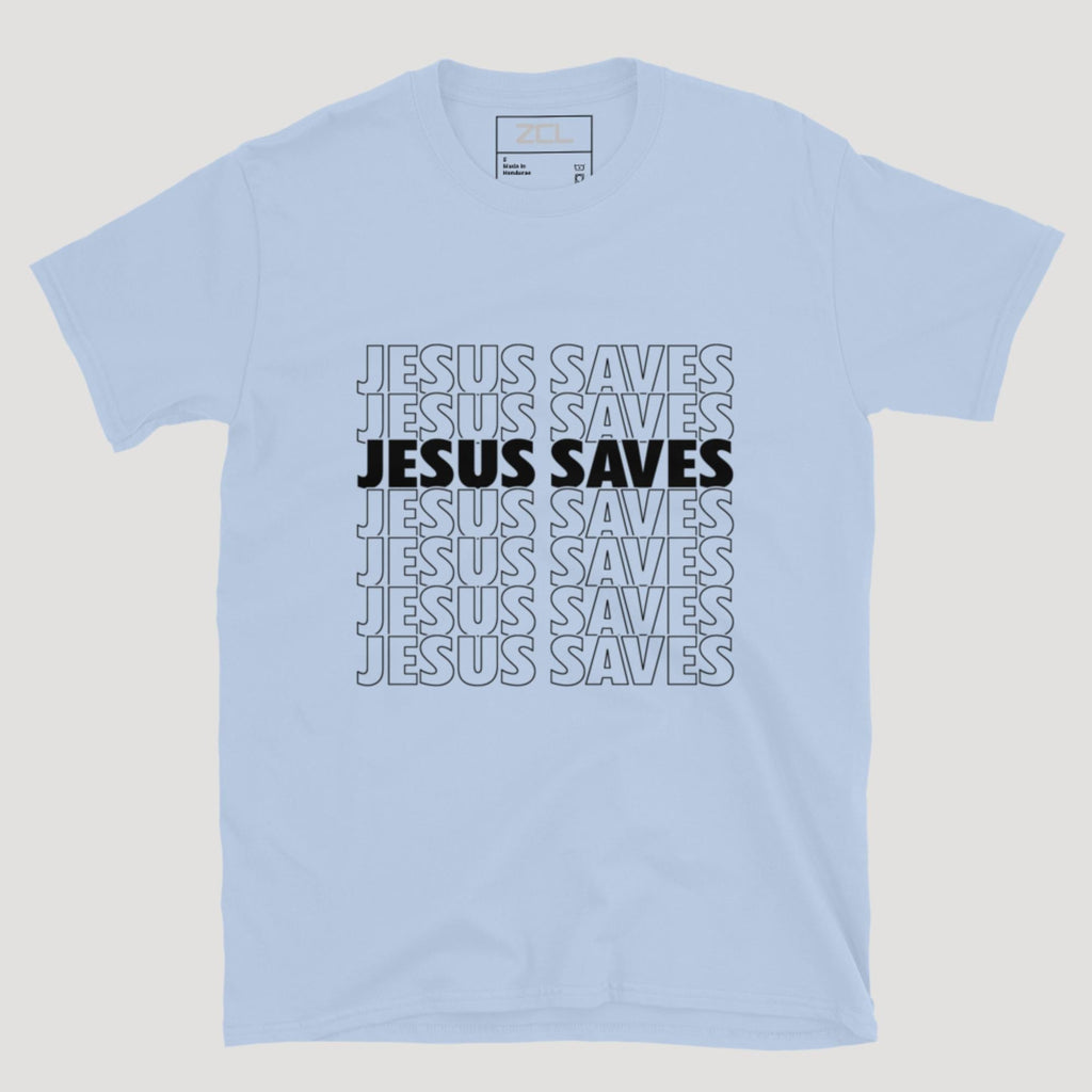 Jesus Saves Tee (Black Logo)