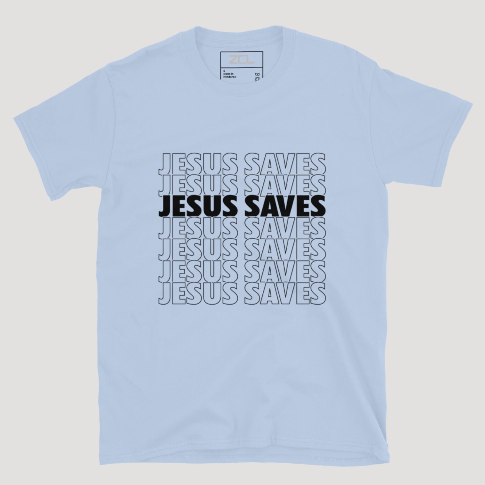 Jesus Saves Tee (Black Logo)
