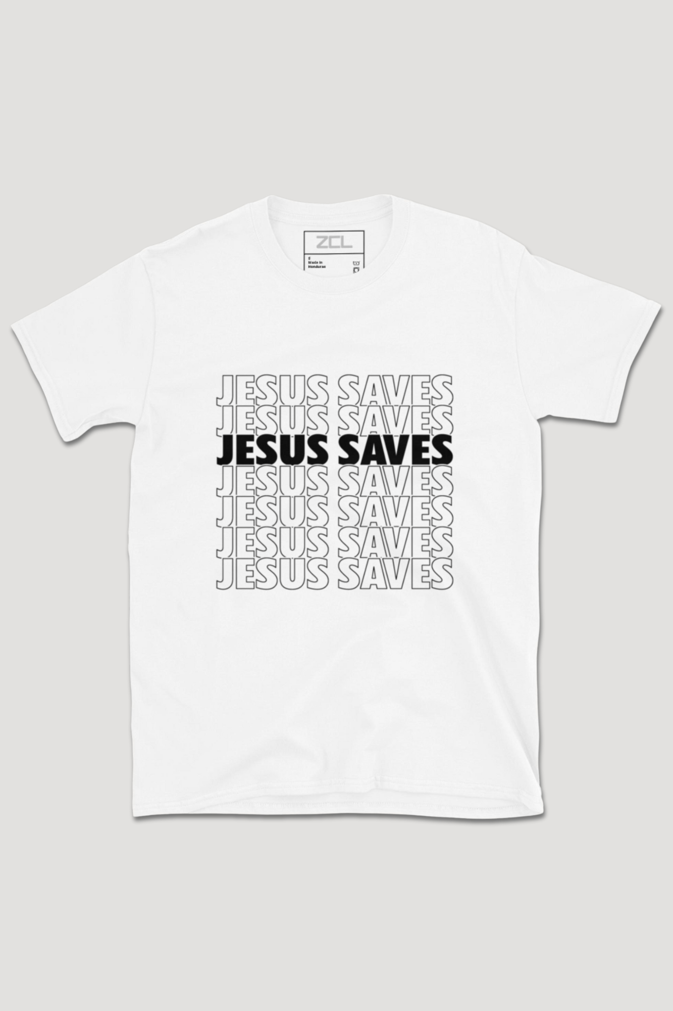 Jesus Saves Tee (Black Logo)