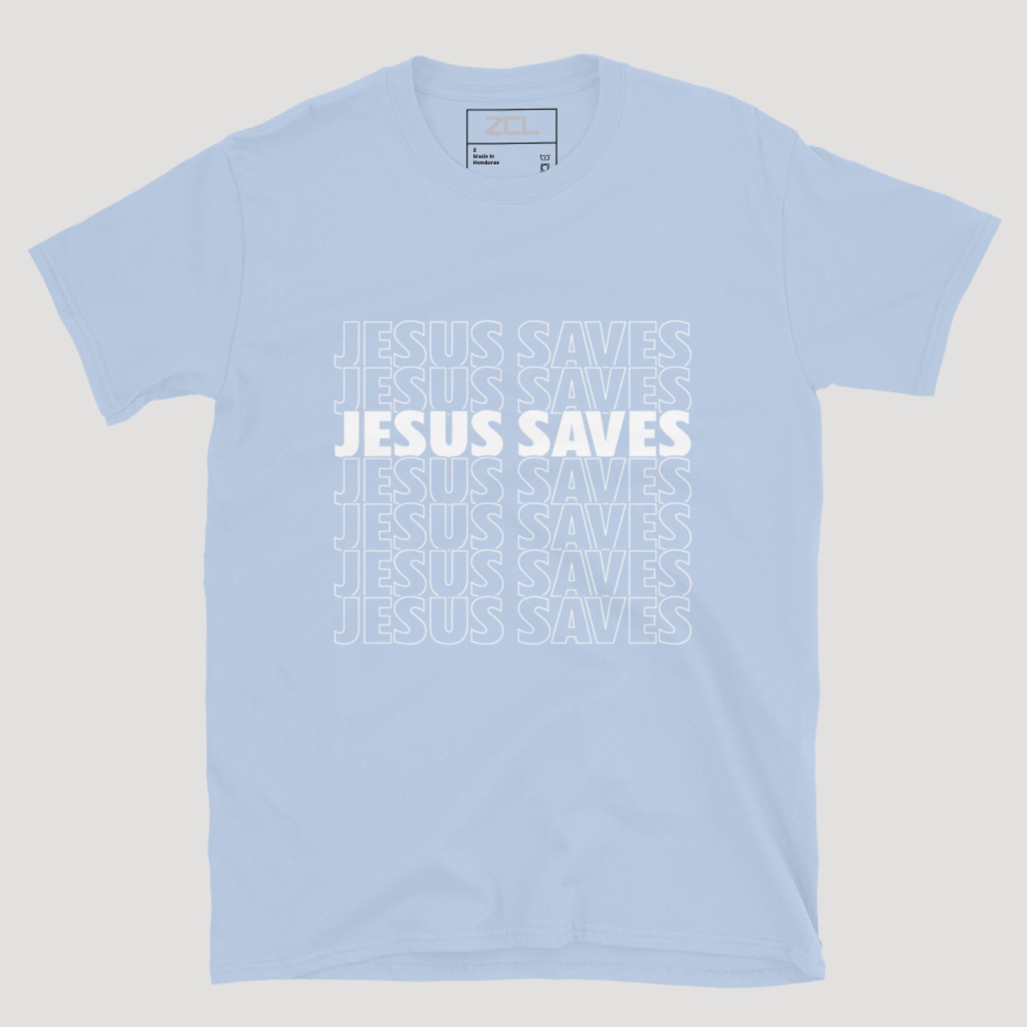 Jesus Saves Tee (White Logo)