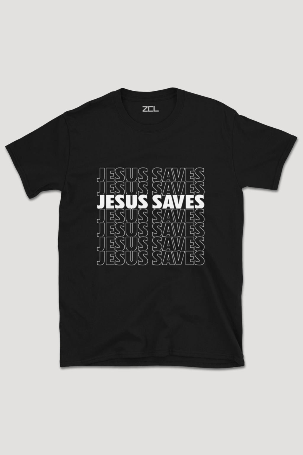 Jesus Saves Tee (White Logo)