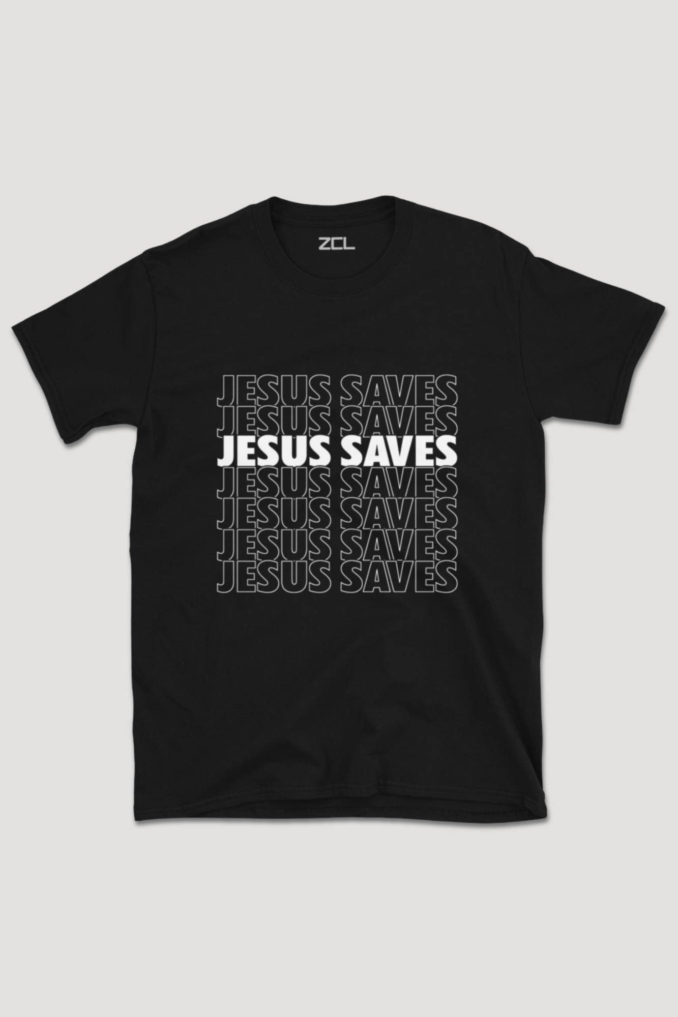 Jesus Saves Tee (White Logo)