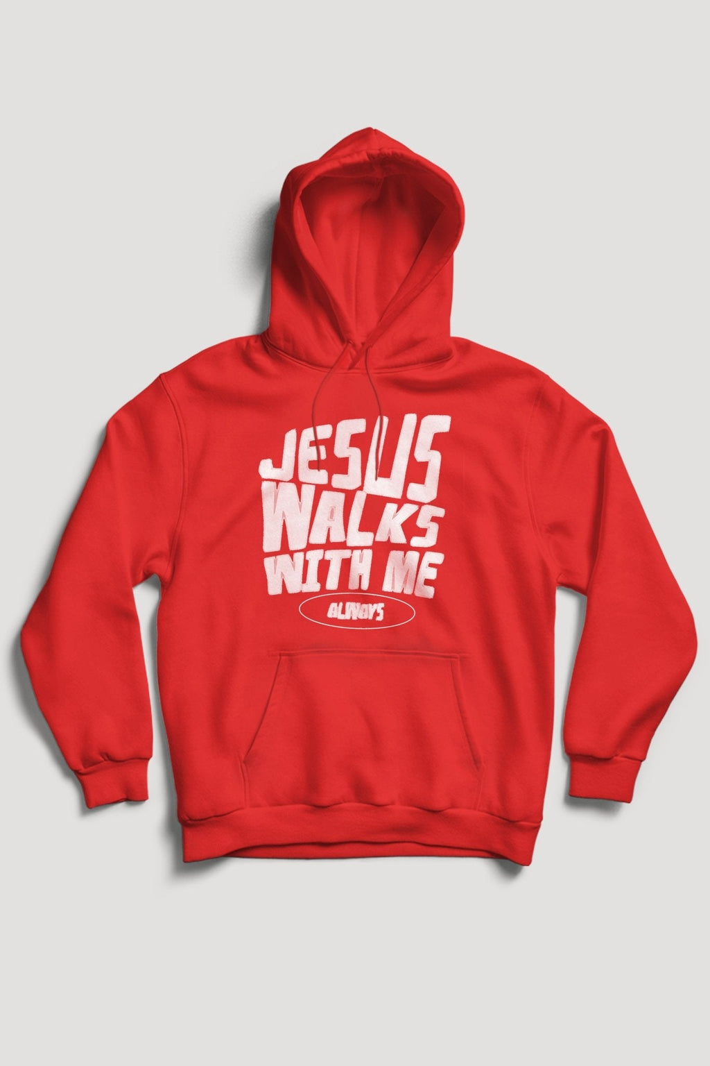 Jesus Walks With Me Hoodie (White Logo)