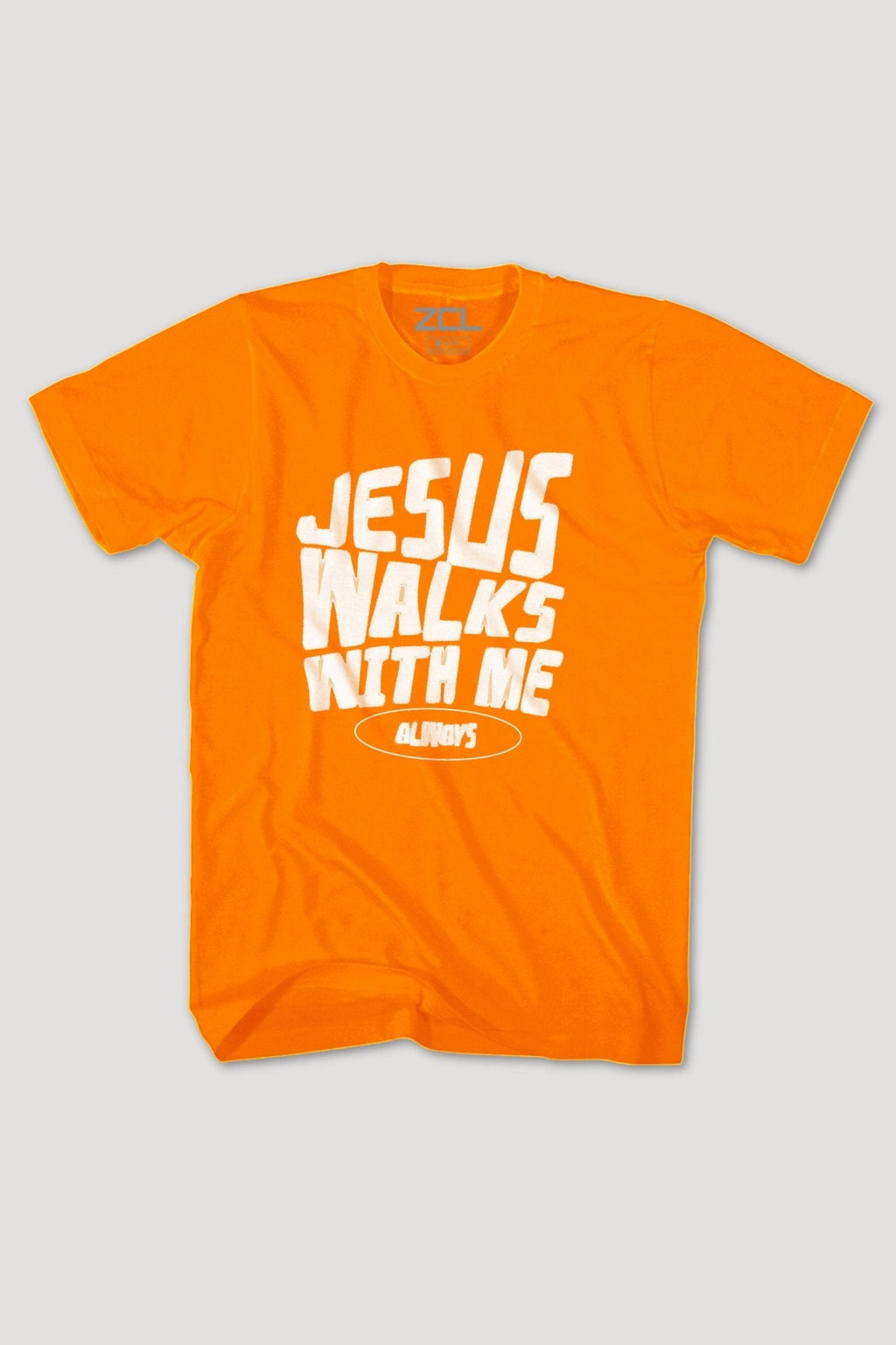 Jesus Walks With Me Tee (White Logo)