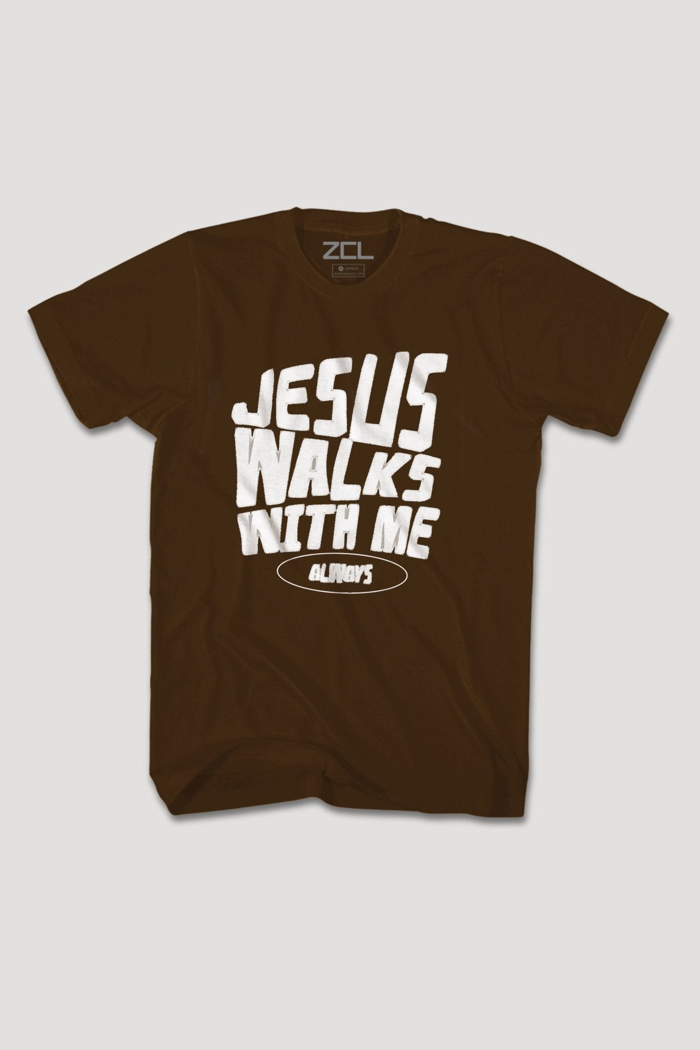 Jesus Walks With Me Tee (White Logo)