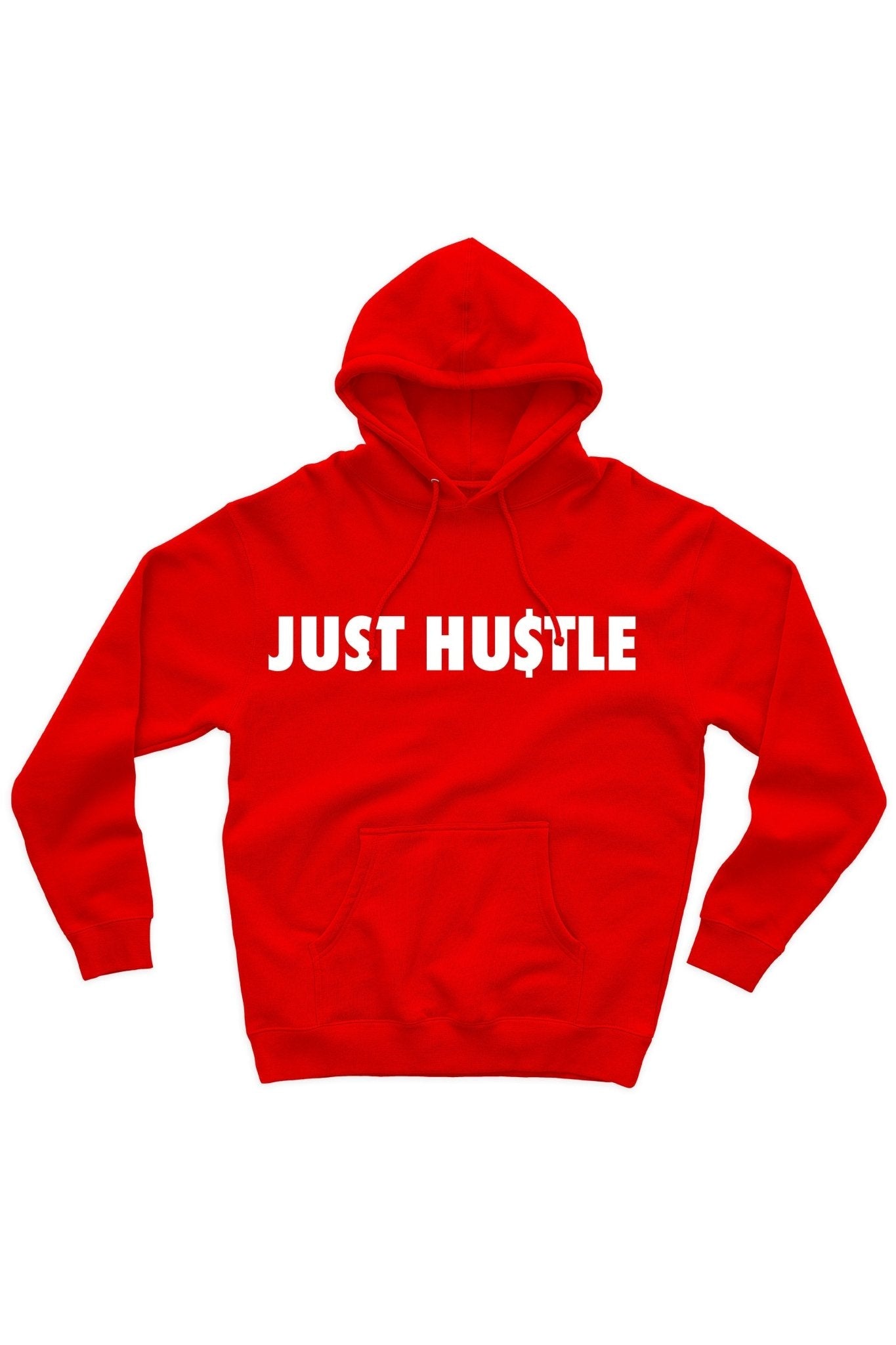 Just Hu$tle Hoodie (White Logo)