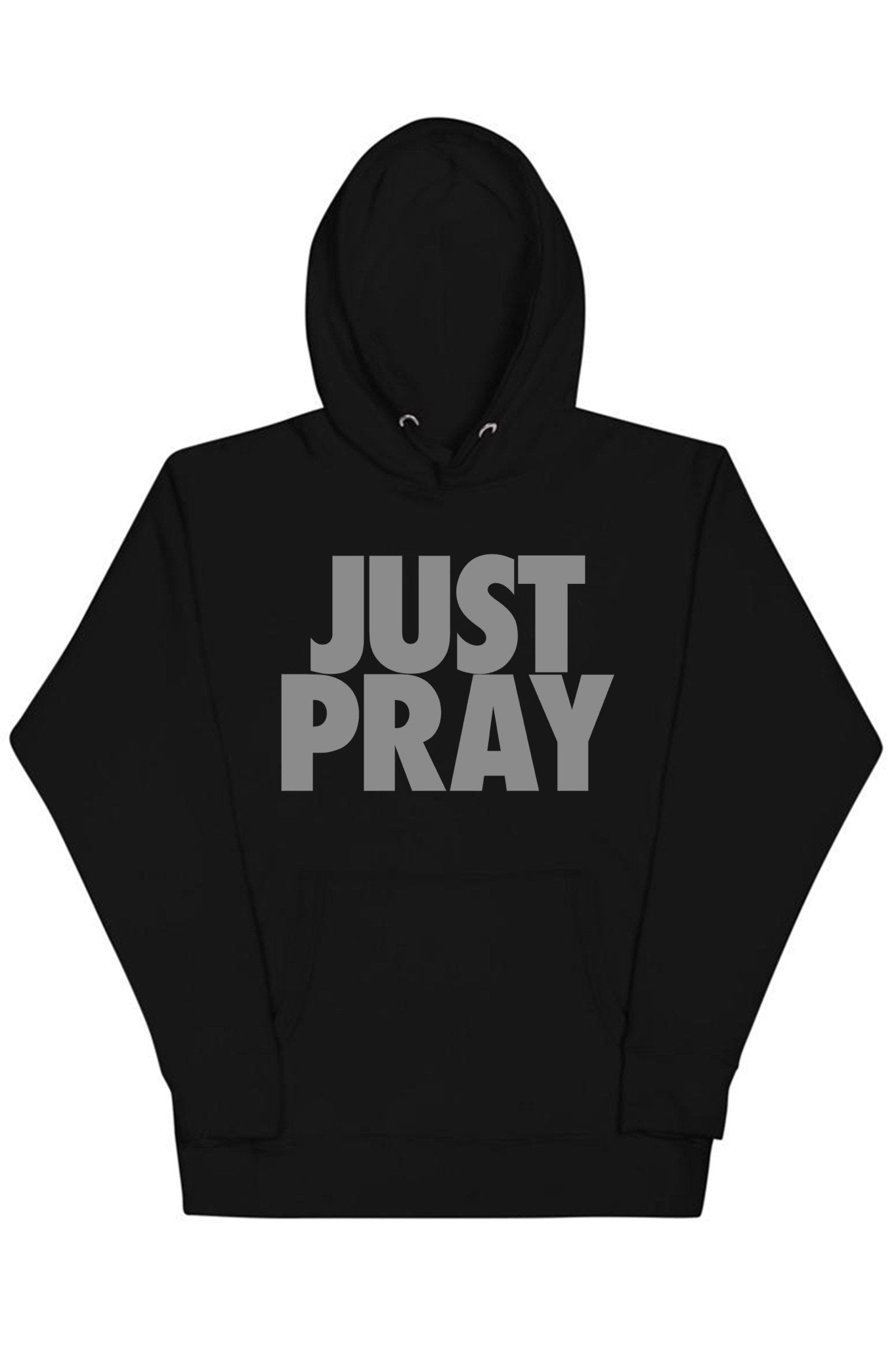 Just Pray Hoodie (Gray Logo)
