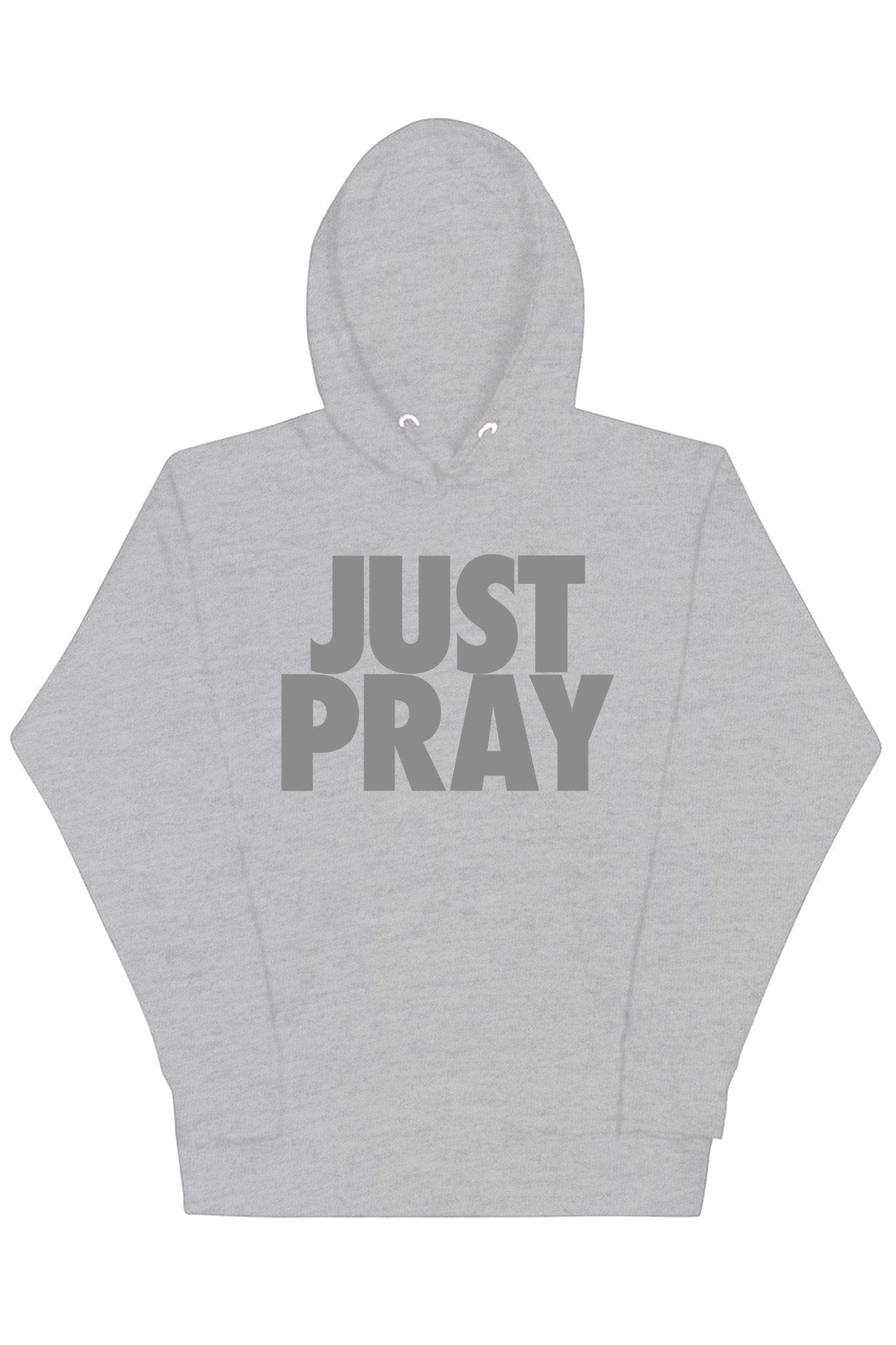 Just Pray Hoodie (Gray Logo)