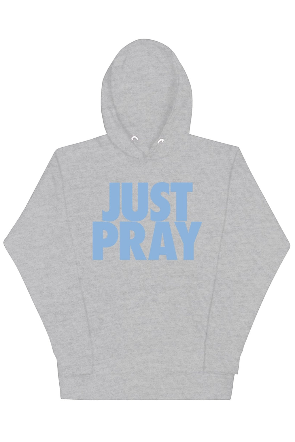 Just Pray Hoodie (Powder Blue Logo)