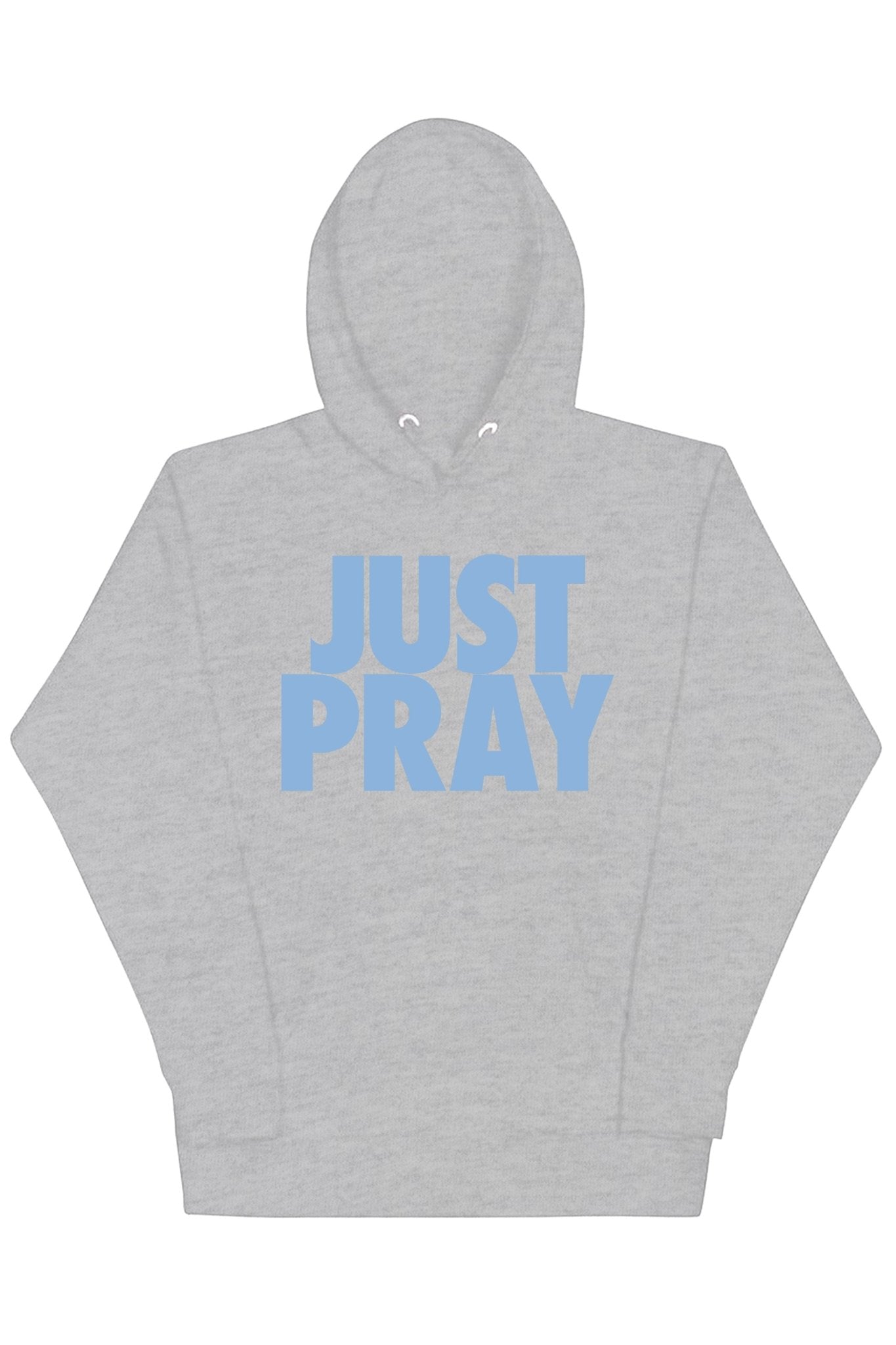 Just Pray Hoodie (Powder Blue Logo)