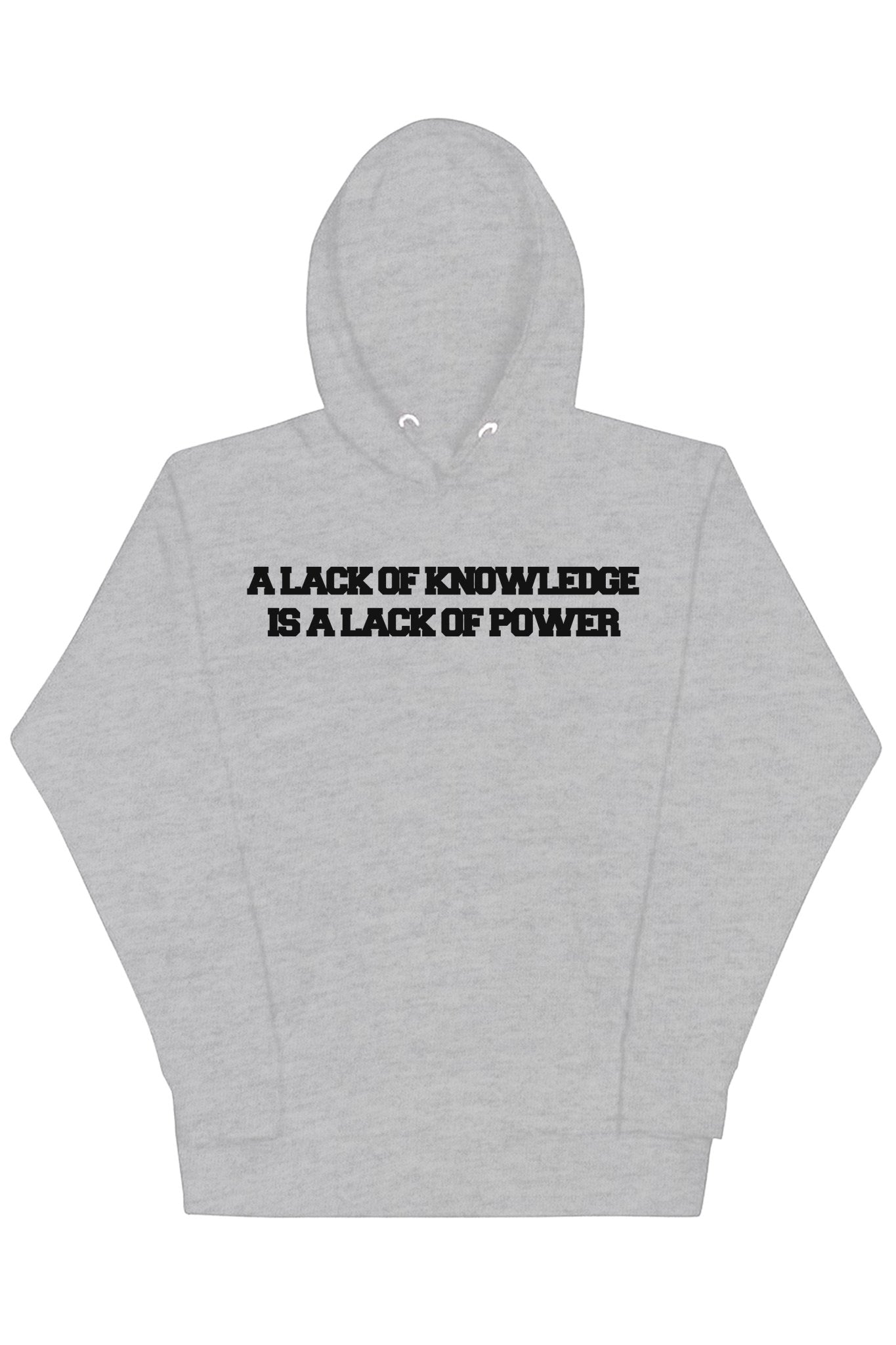 Knowledge & Power Hoodie (Black Logo)
