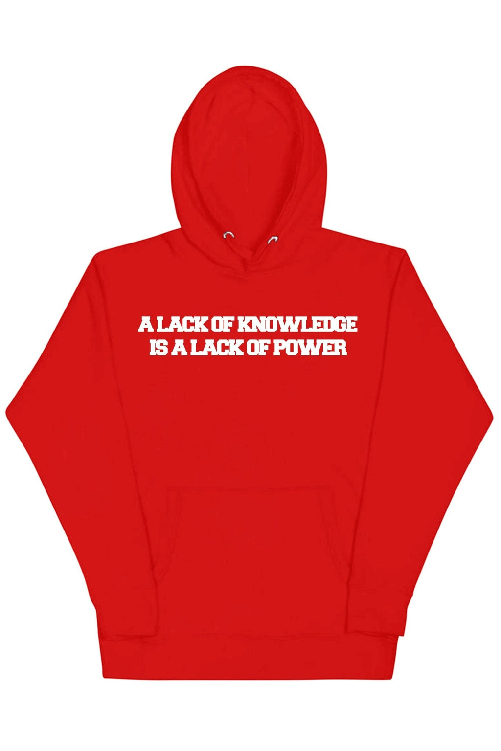 Knowledge & Power Hoodie (White Logo)