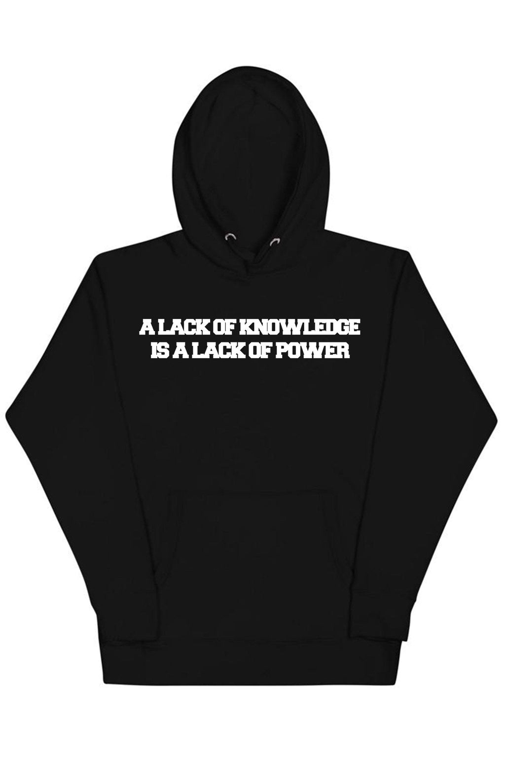 Knowledge & Power Hoodie (White Logo)