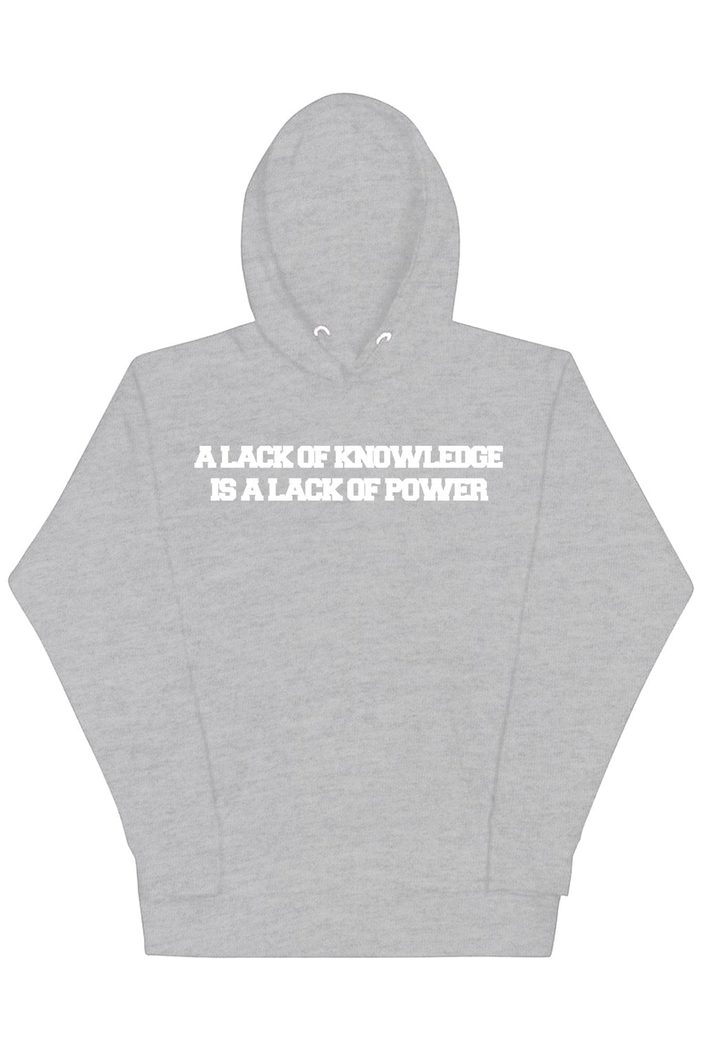 Knowledge & Power Hoodie (White Logo)