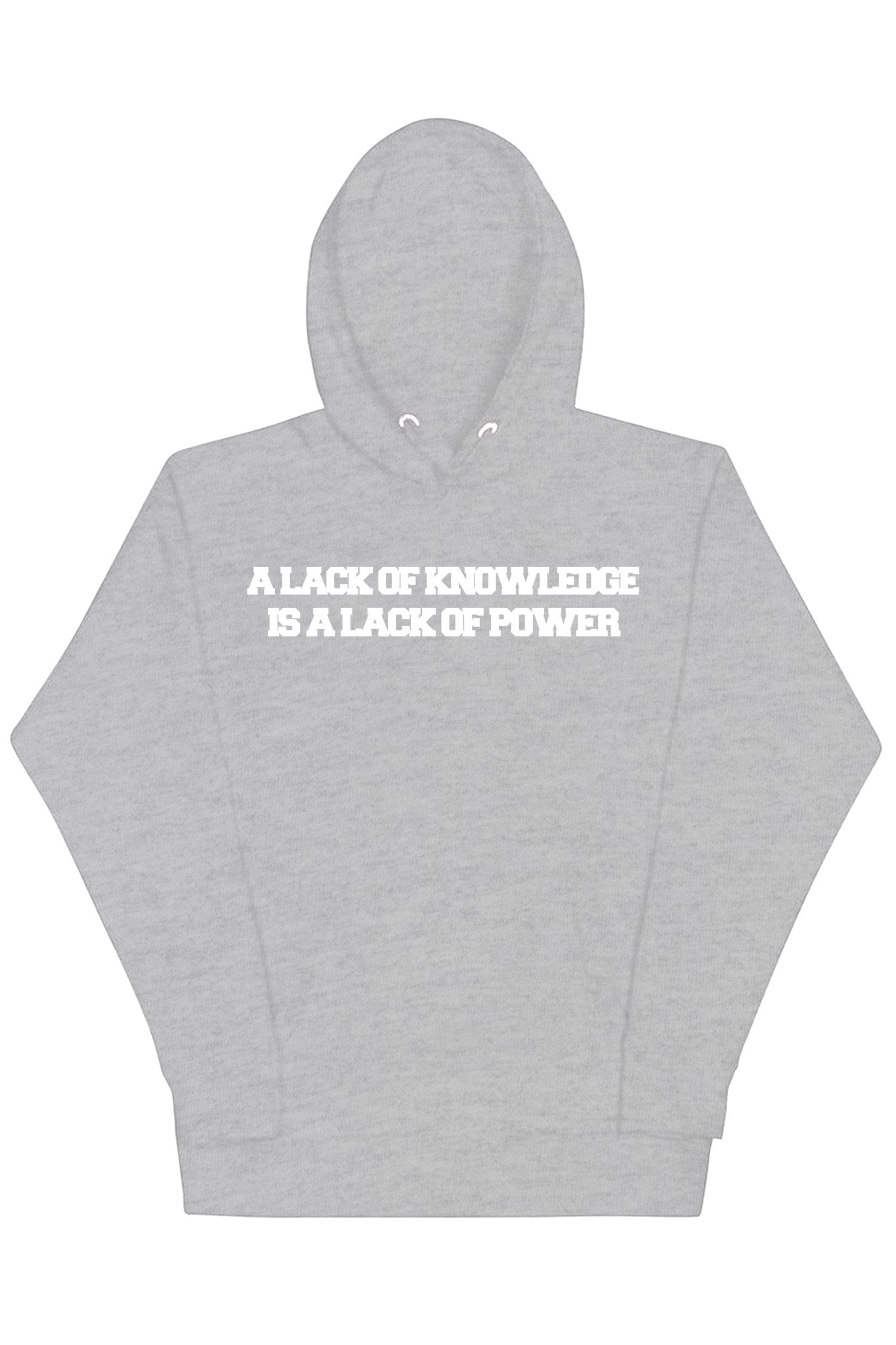 Knowledge & Power Hoodie (White Logo)
