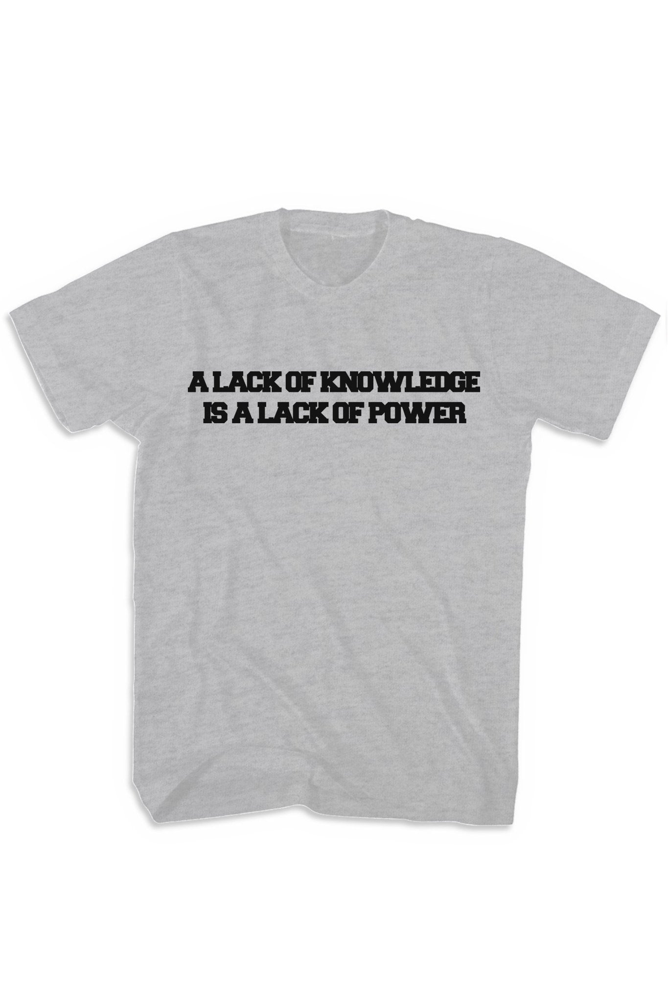 Knowledge & Power Tee (Black Logo)
