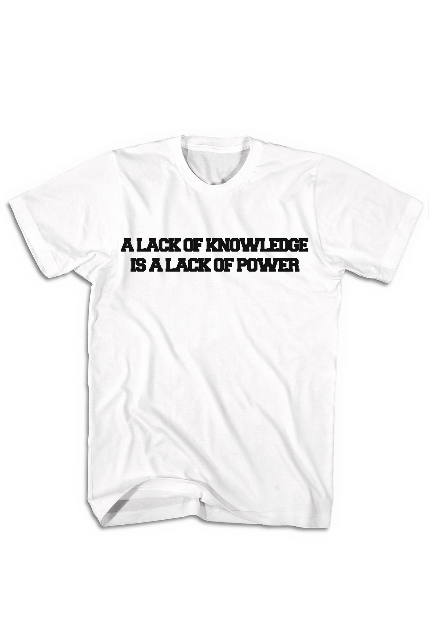 Knowledge & Power Tee (Black Logo)