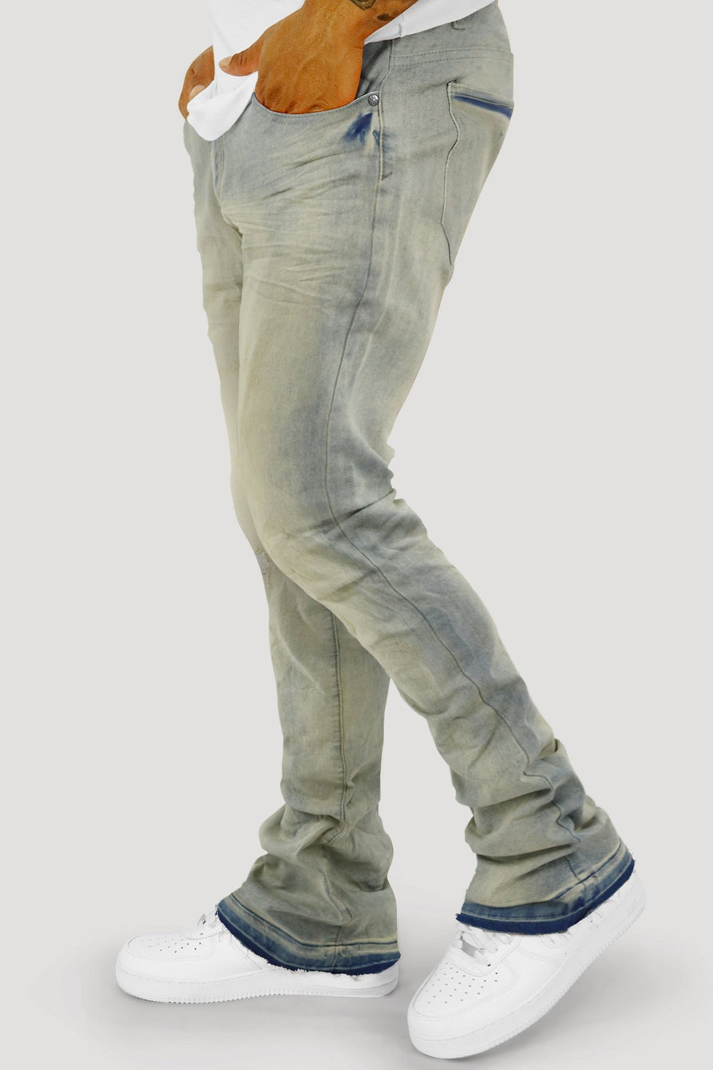 Layer Vault Stacked Denim (Bleach Wash) (M8524D)