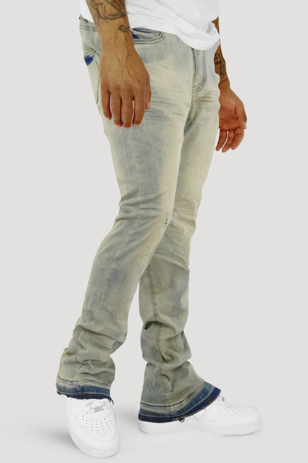 Layer Vault Stacked Denim (Bleach Wash) (M8524D)