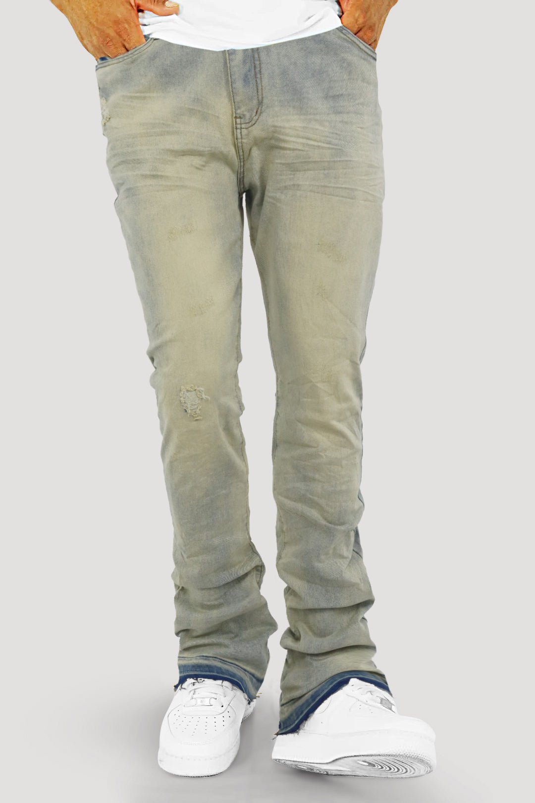Layer Vault Stacked Denim (Bleach Wash) (M8524D)