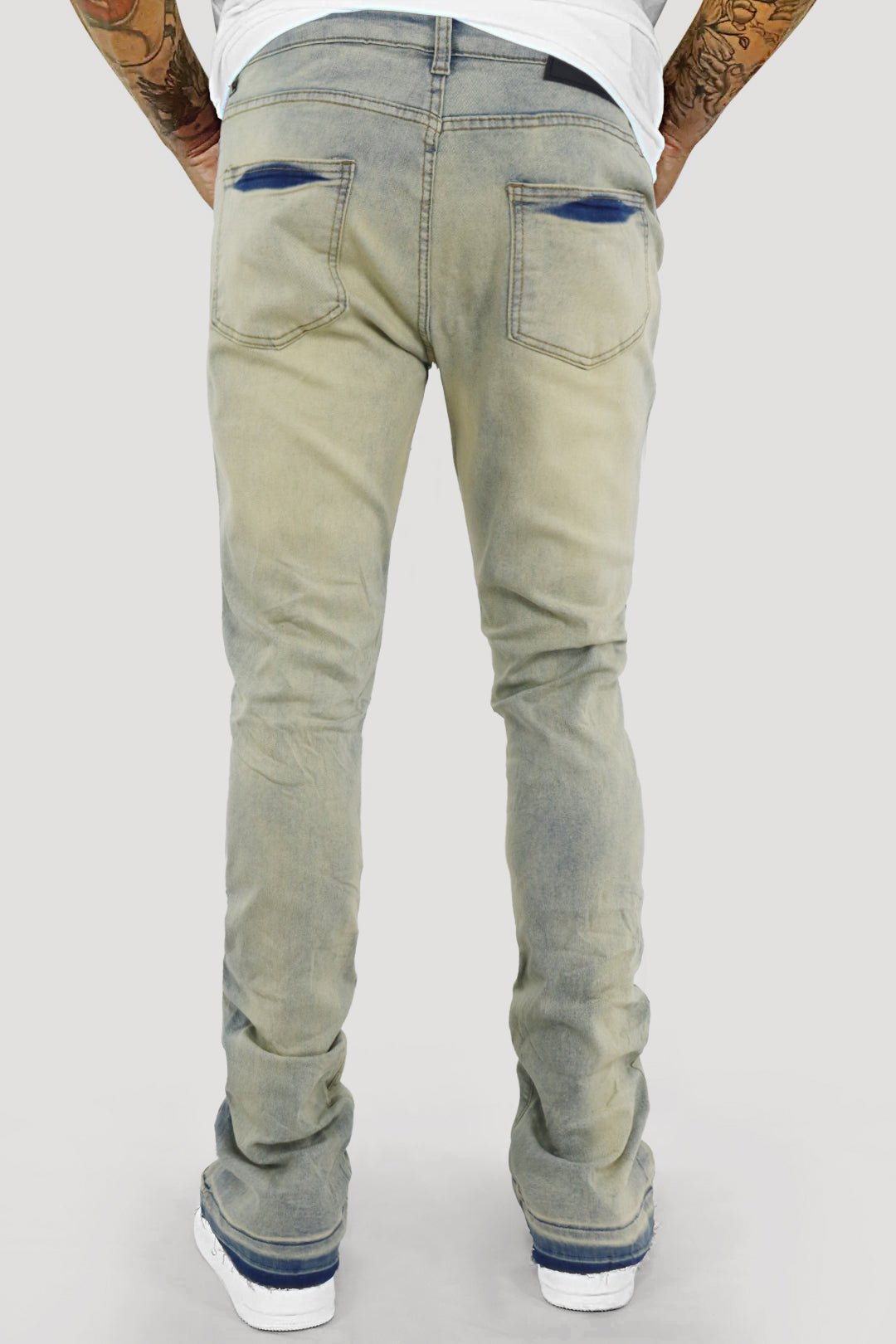 Layer Vault Stacked Denim (Bleach Wash) (M8524D)