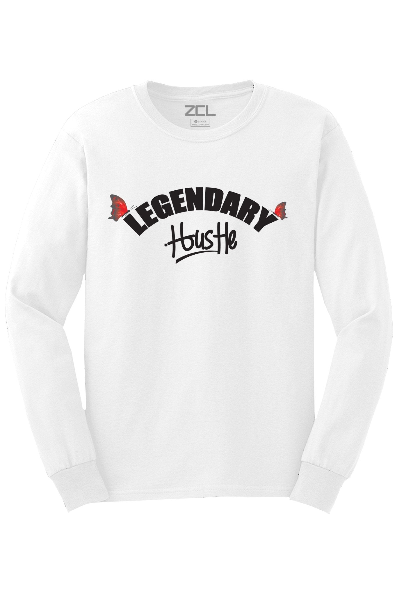 Legendary Hustle Long Sleeve Tee (Black Logo)