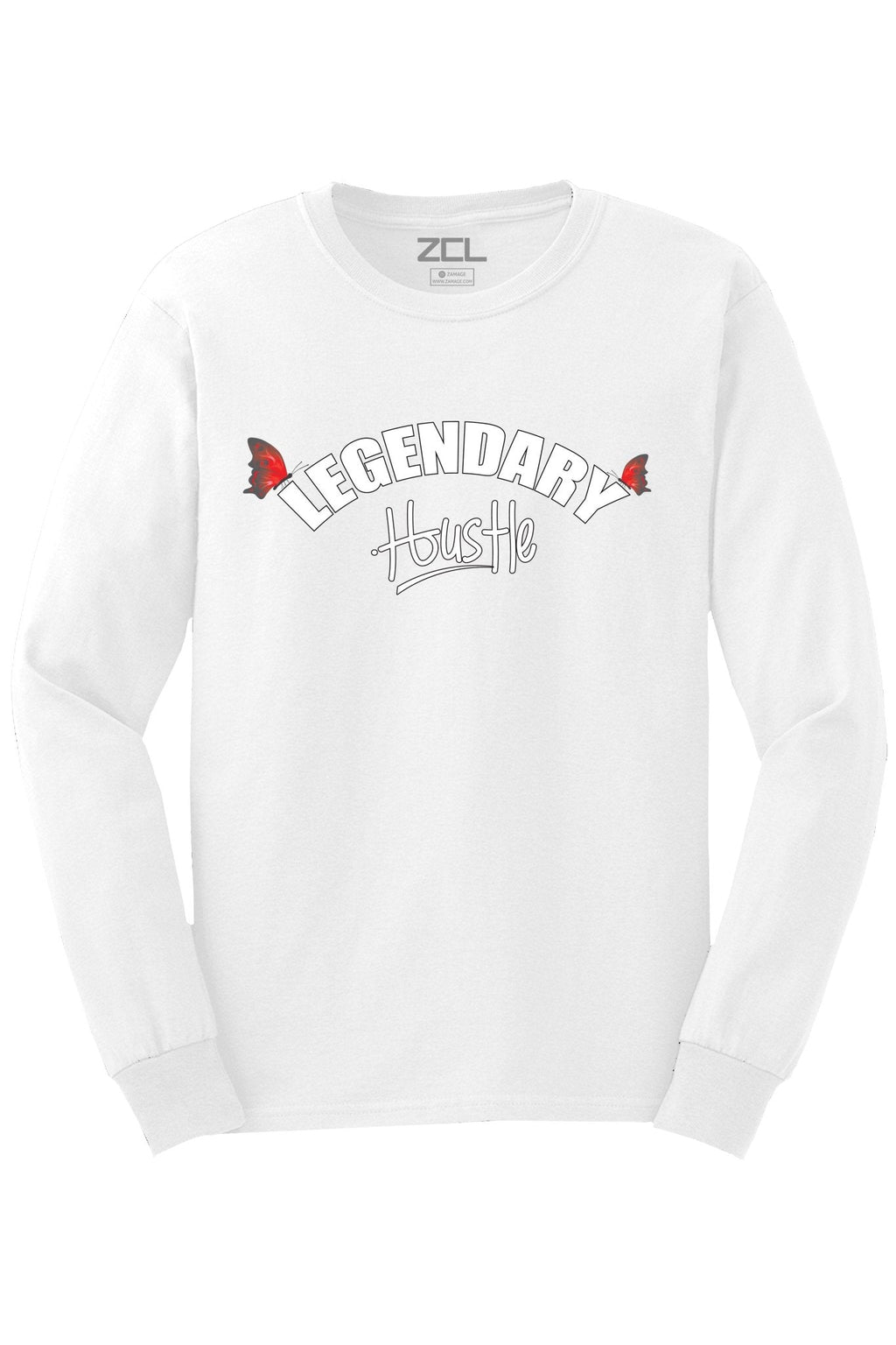 Legendary Hustle Long Sleeve Tee (White Logo)
