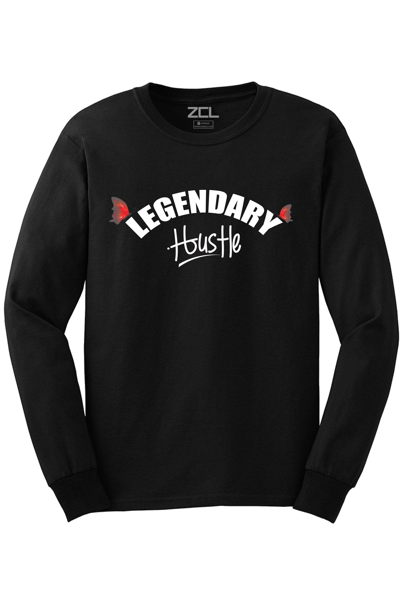 Legendary Hustle Long Sleeve Tee (White Logo)