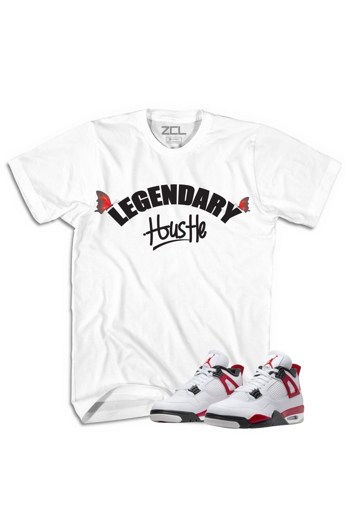 Legendary Hustle Tee (Black Logo)