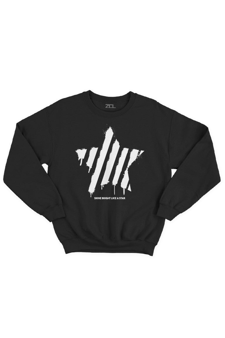 Like A Star Crewneck Sweatshirt (White Logo)
