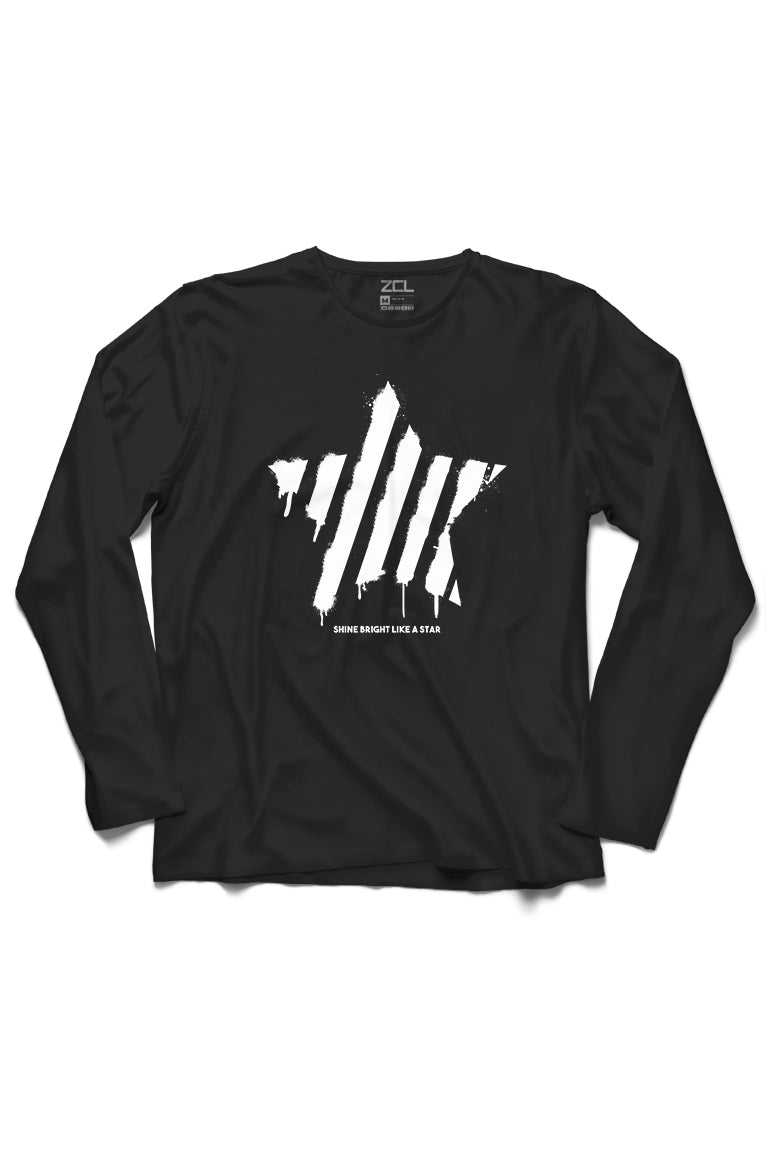 Like A Star Long Sleeve Tee (White Logo)