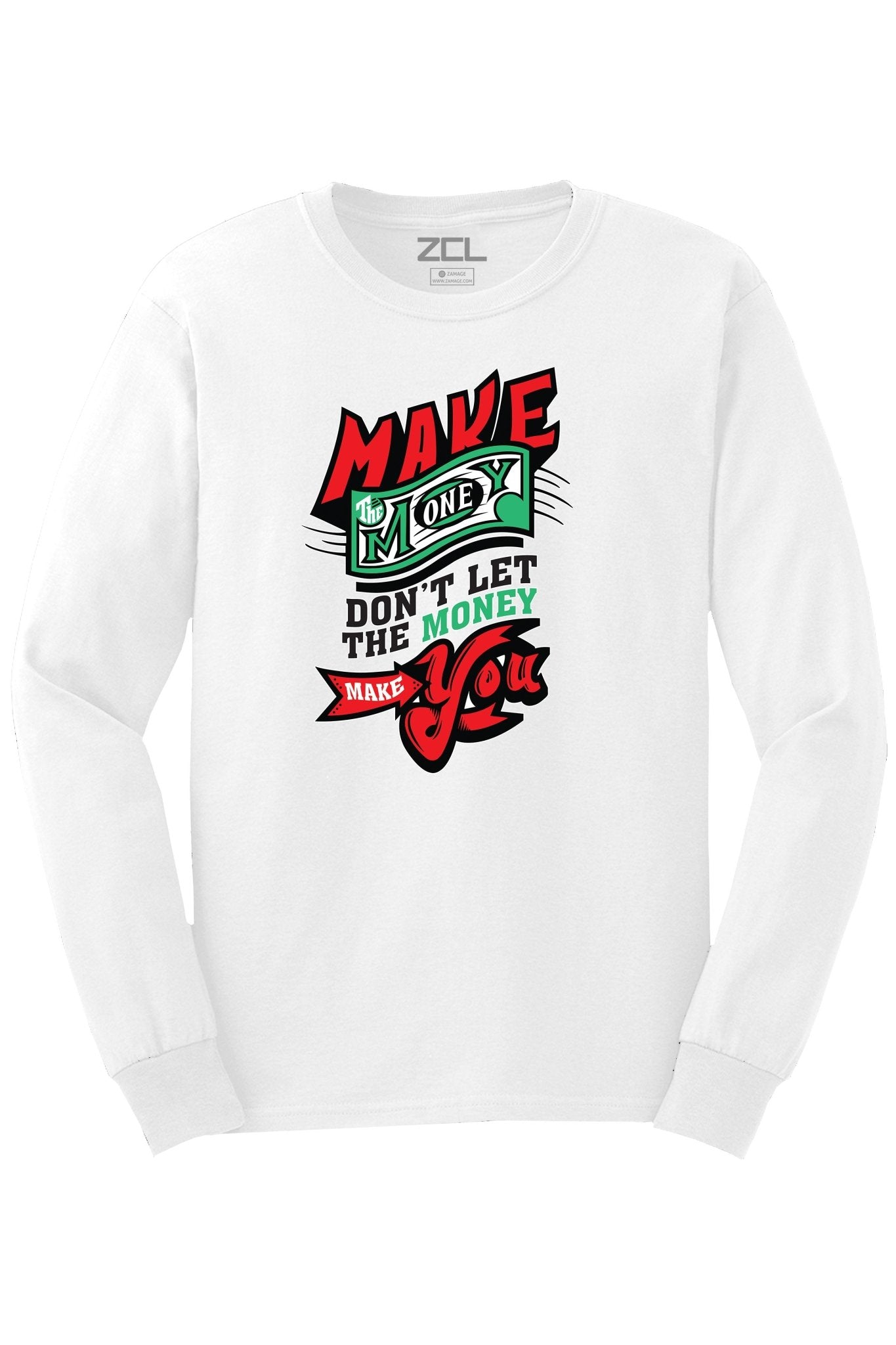 Make Money Long Sleeve Tee (Multi Color Logo)