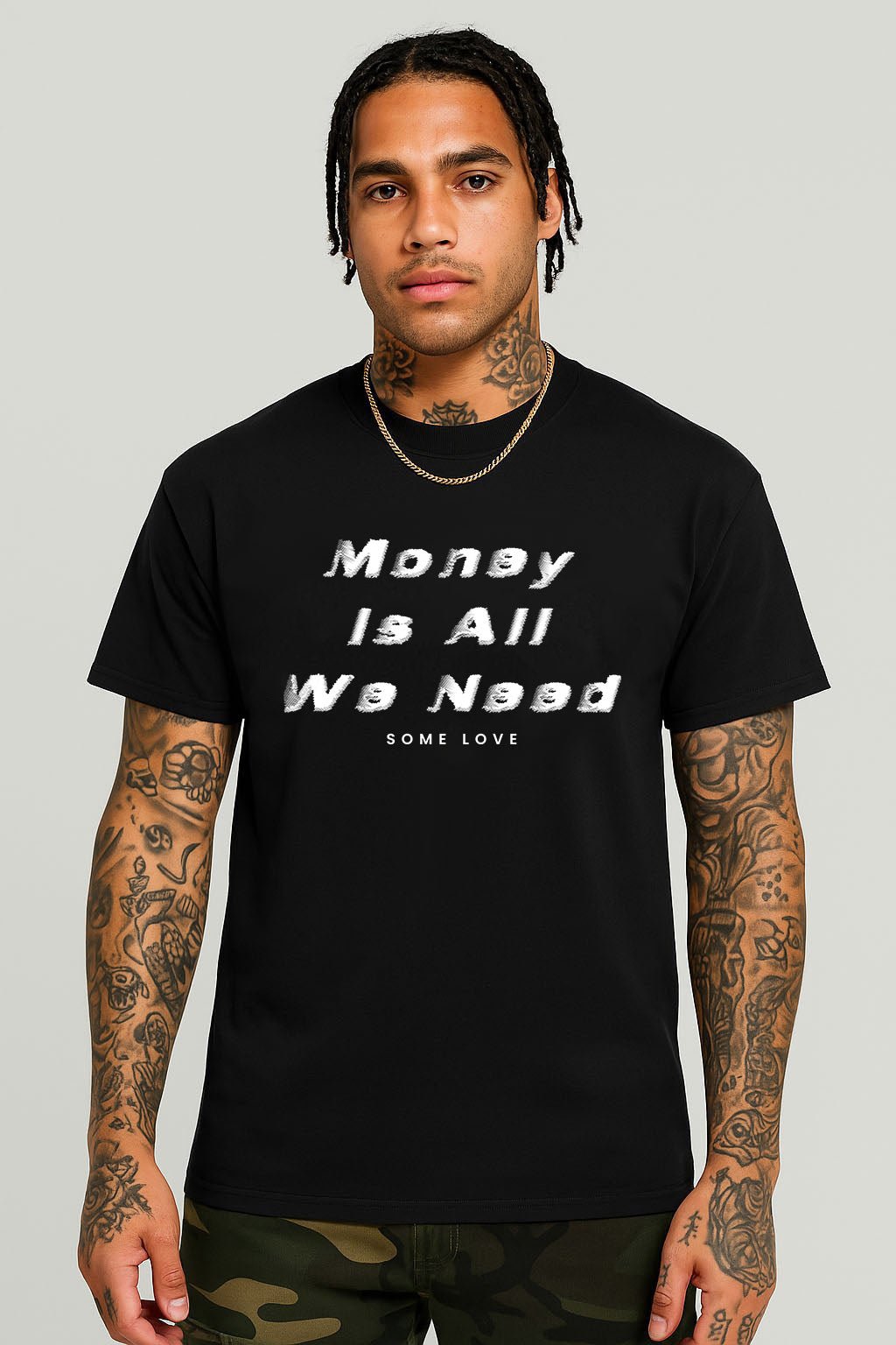 Money Is All We Need Tee (White Logo)