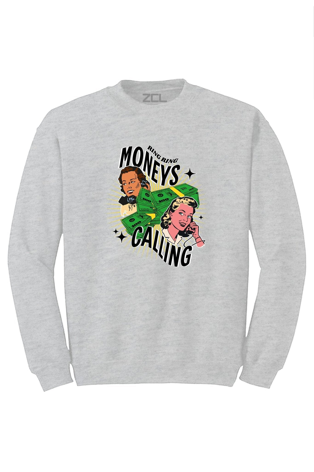 Moneys Calling Crewneck Sweatshirt (Multi Color Logo)