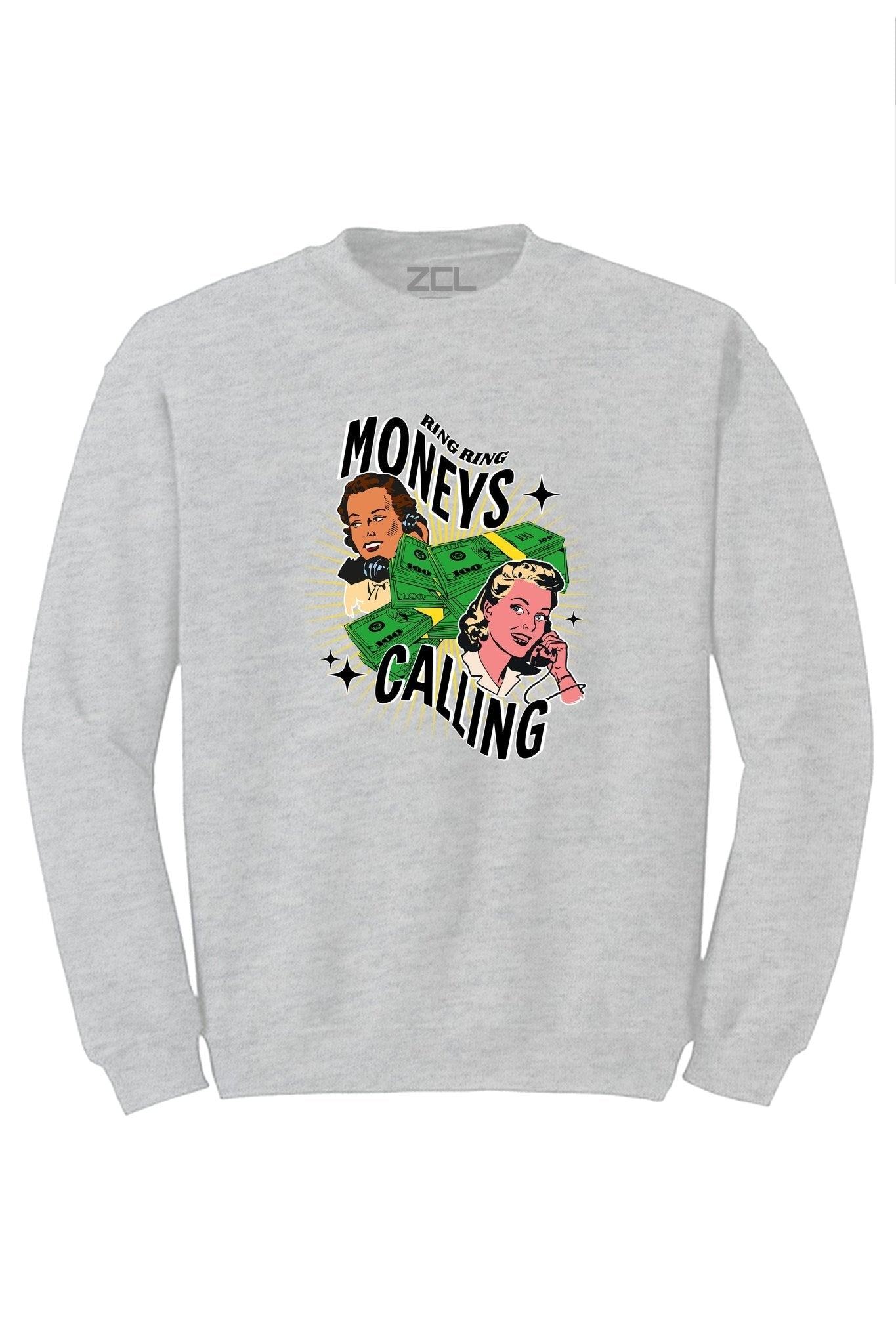 Moneys Calling Crewneck Sweatshirt (Multi Color Logo)