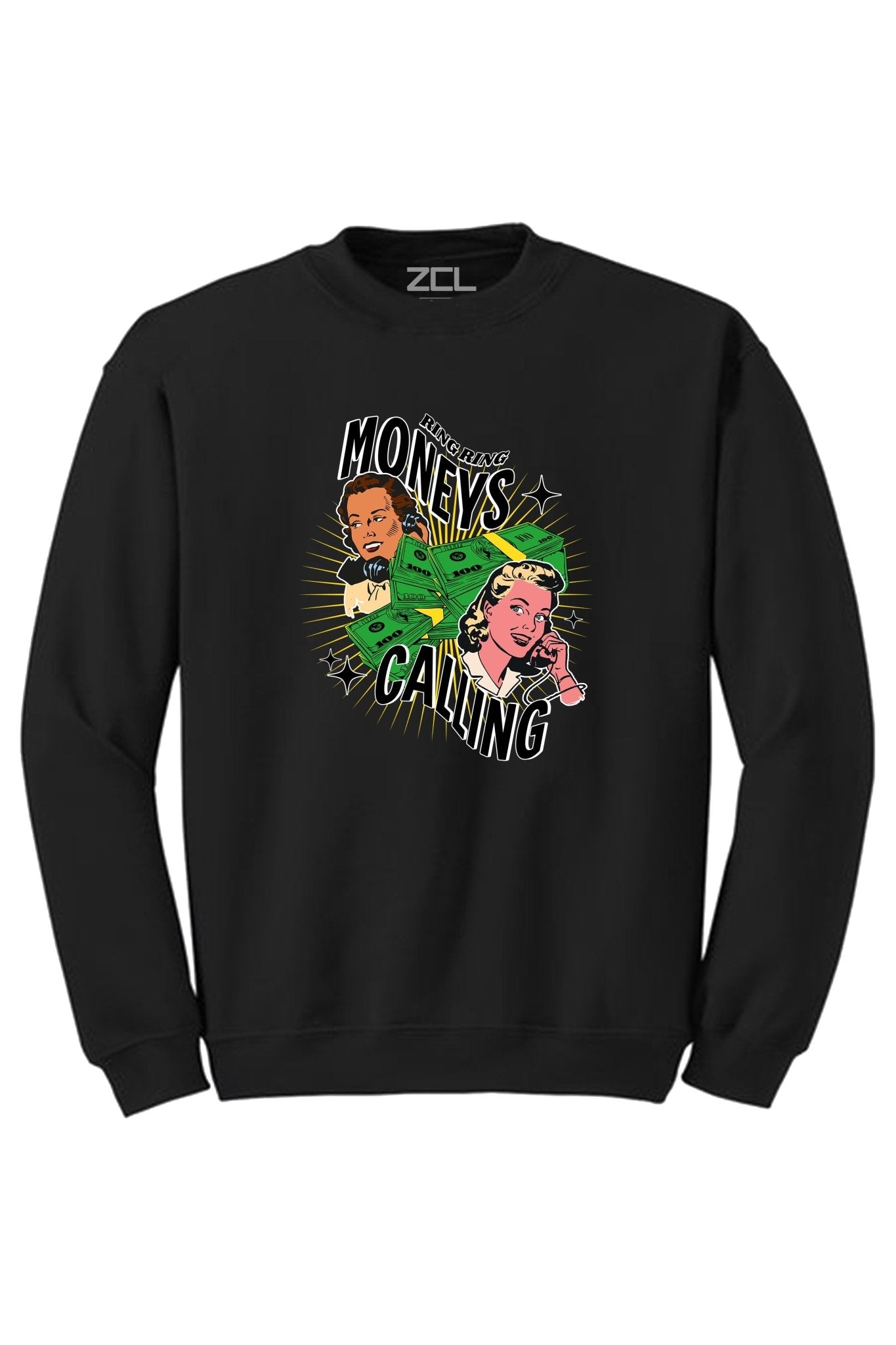 Moneys Calling Crewneck Sweatshirt (Multi Color Logo)