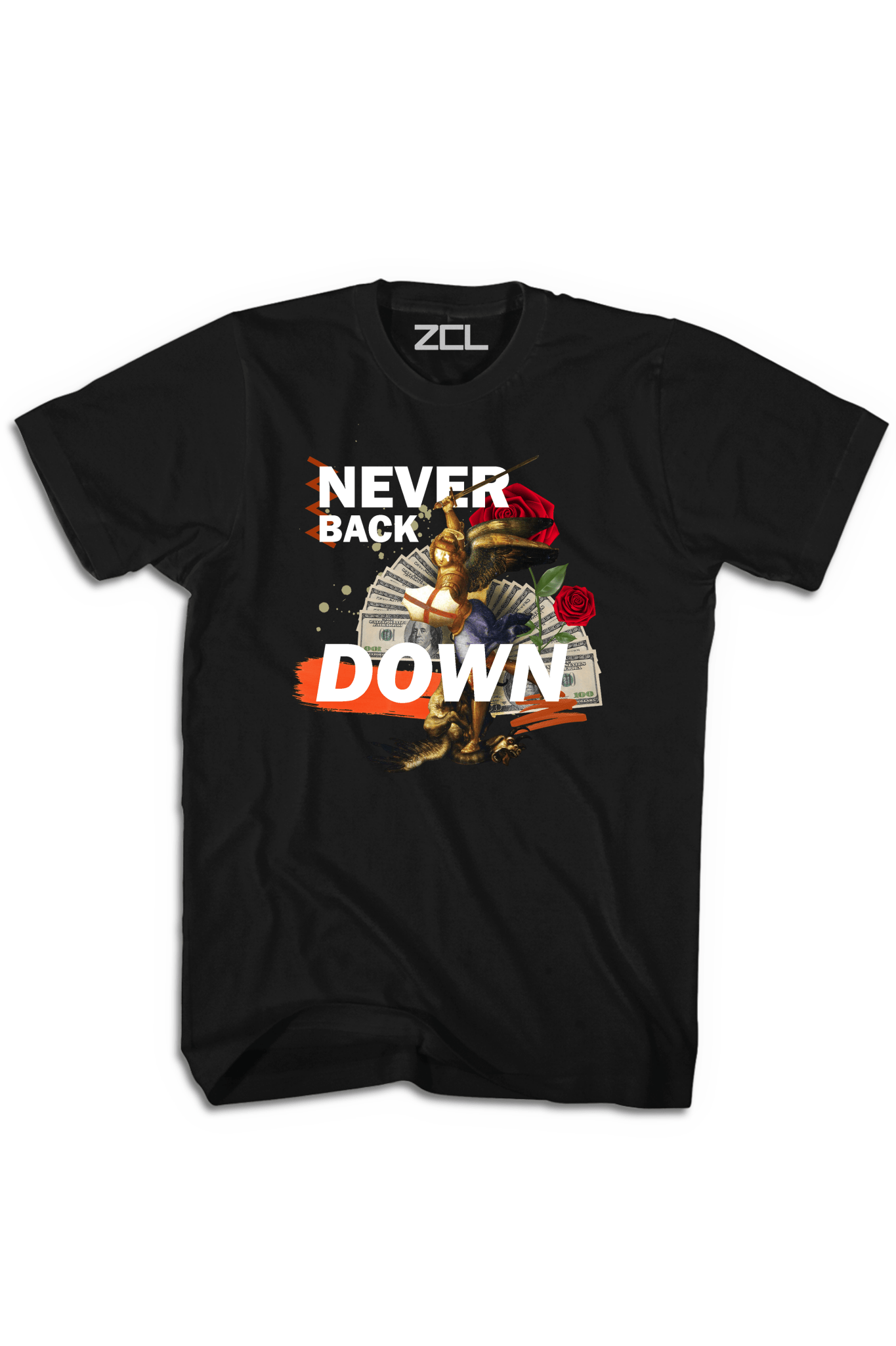 Never Back Down Tee Black