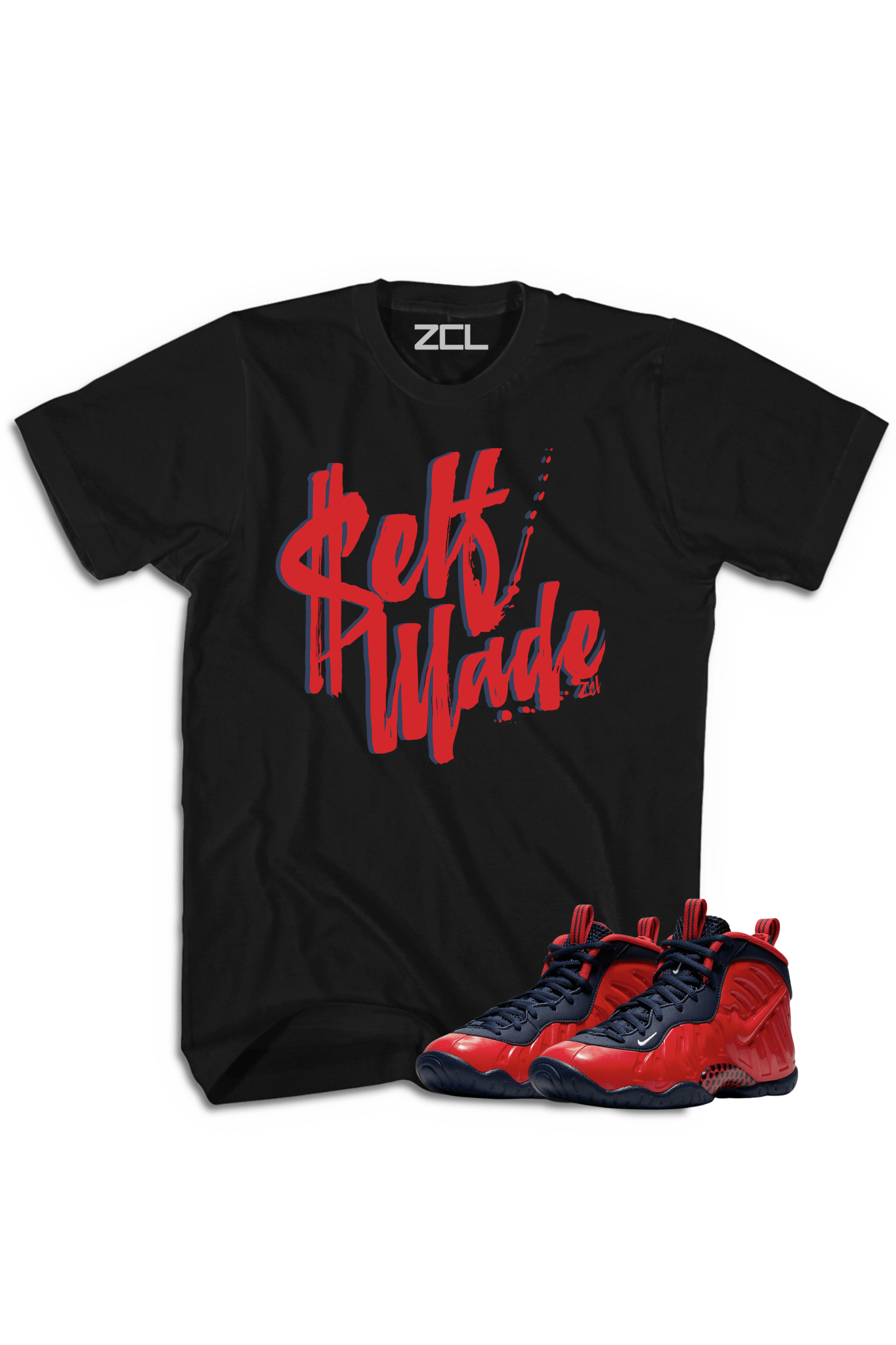 Nike Air Foamposite Pro USA "Self Made" Tee (Crimson)