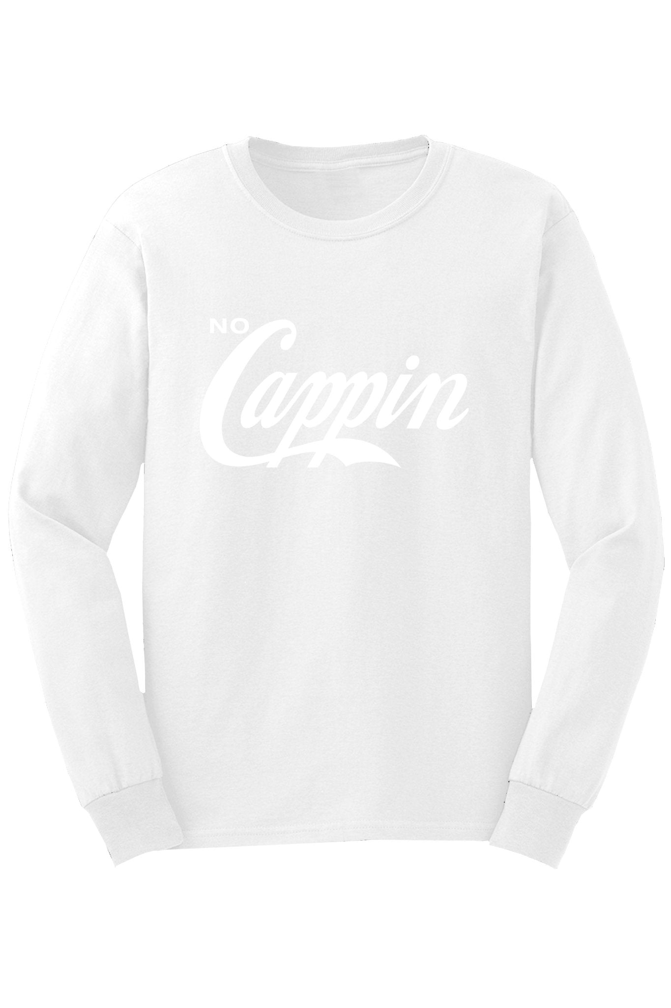 No Cappin Long Sleeve Tee (White Logo)