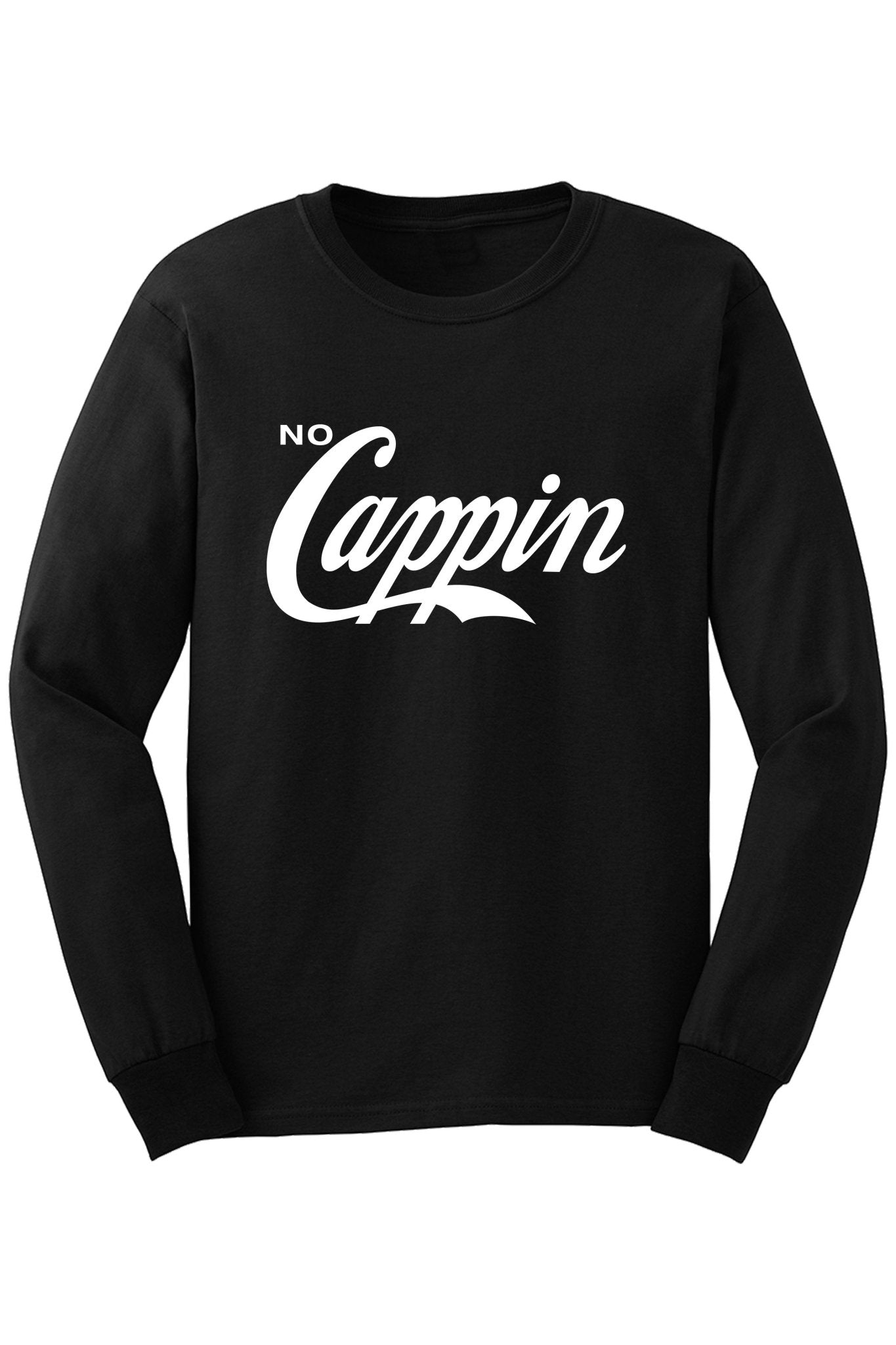 No Cappin Long Sleeve Tee (White Logo)