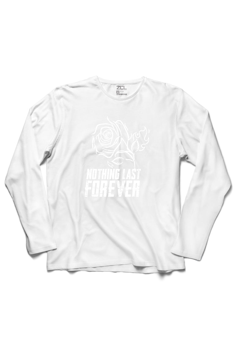 Nothing Last Forever Long Sleeve Tee (White Logo)