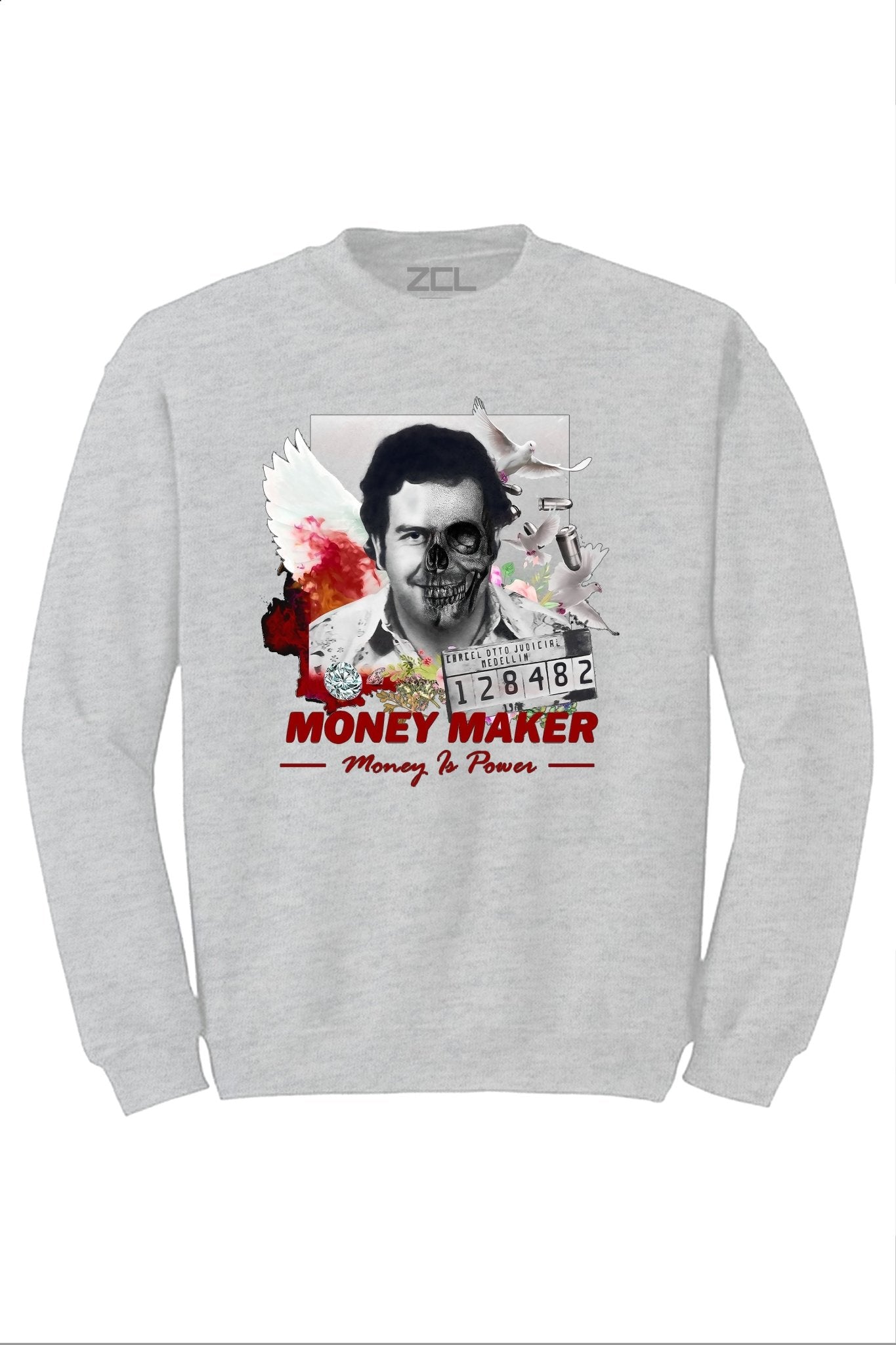 Official Money Maker Crewneck Sweatshirt (Red Logo) Limited