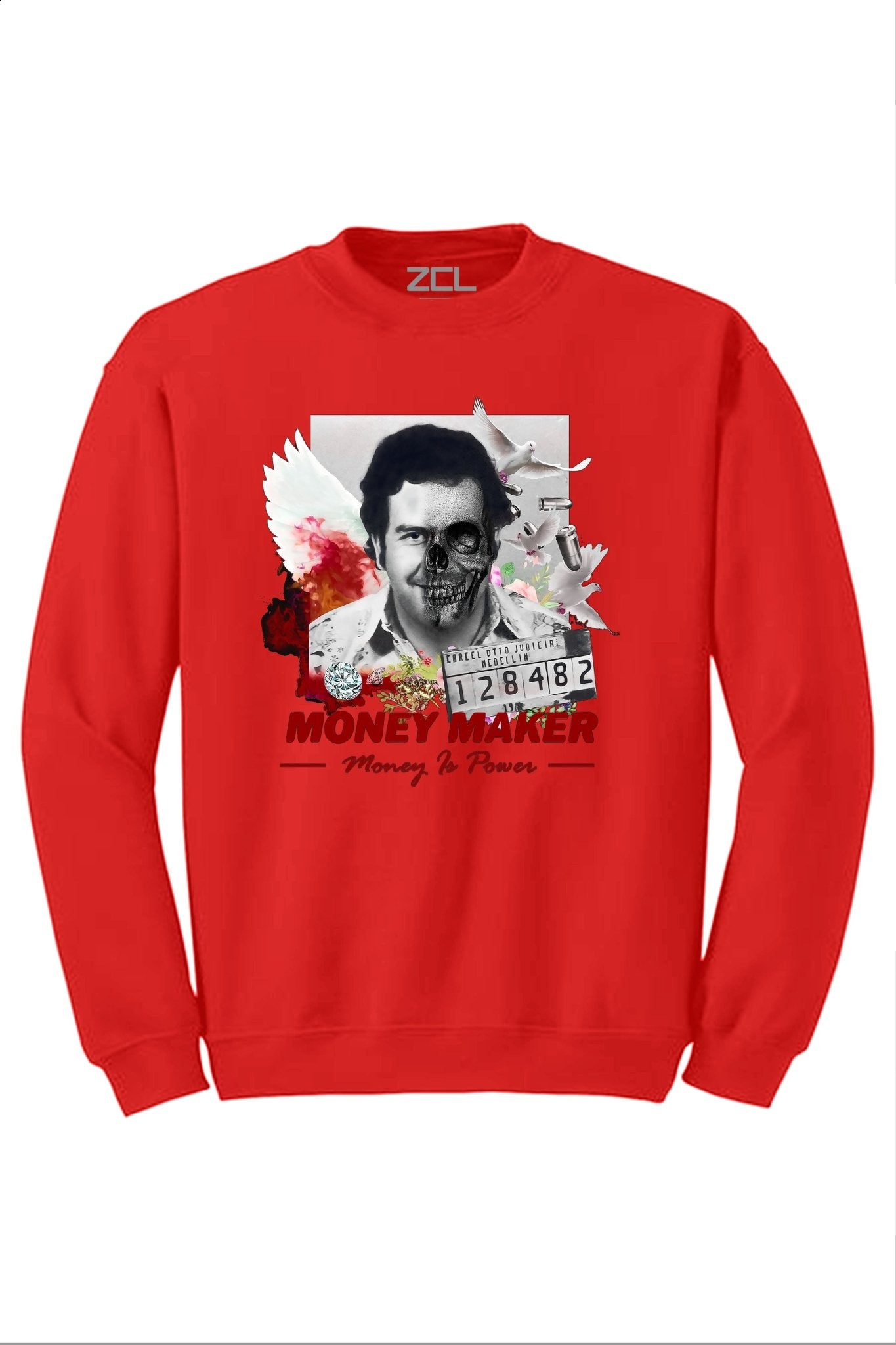 Official Money Maker Crewneck Sweatshirt (Red Logo) Limited